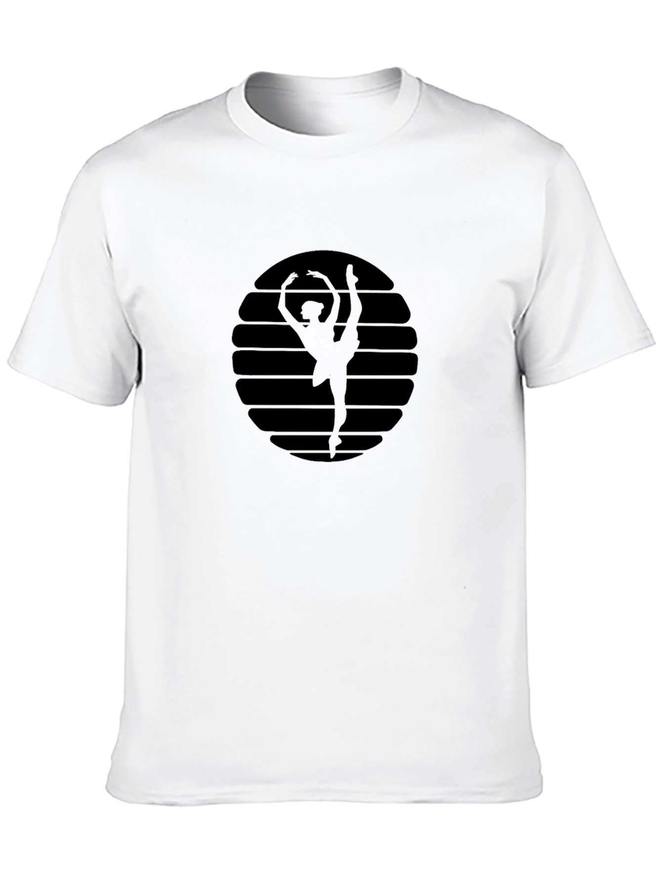Ballet Dancer Silhouette Graphic T-Shirt