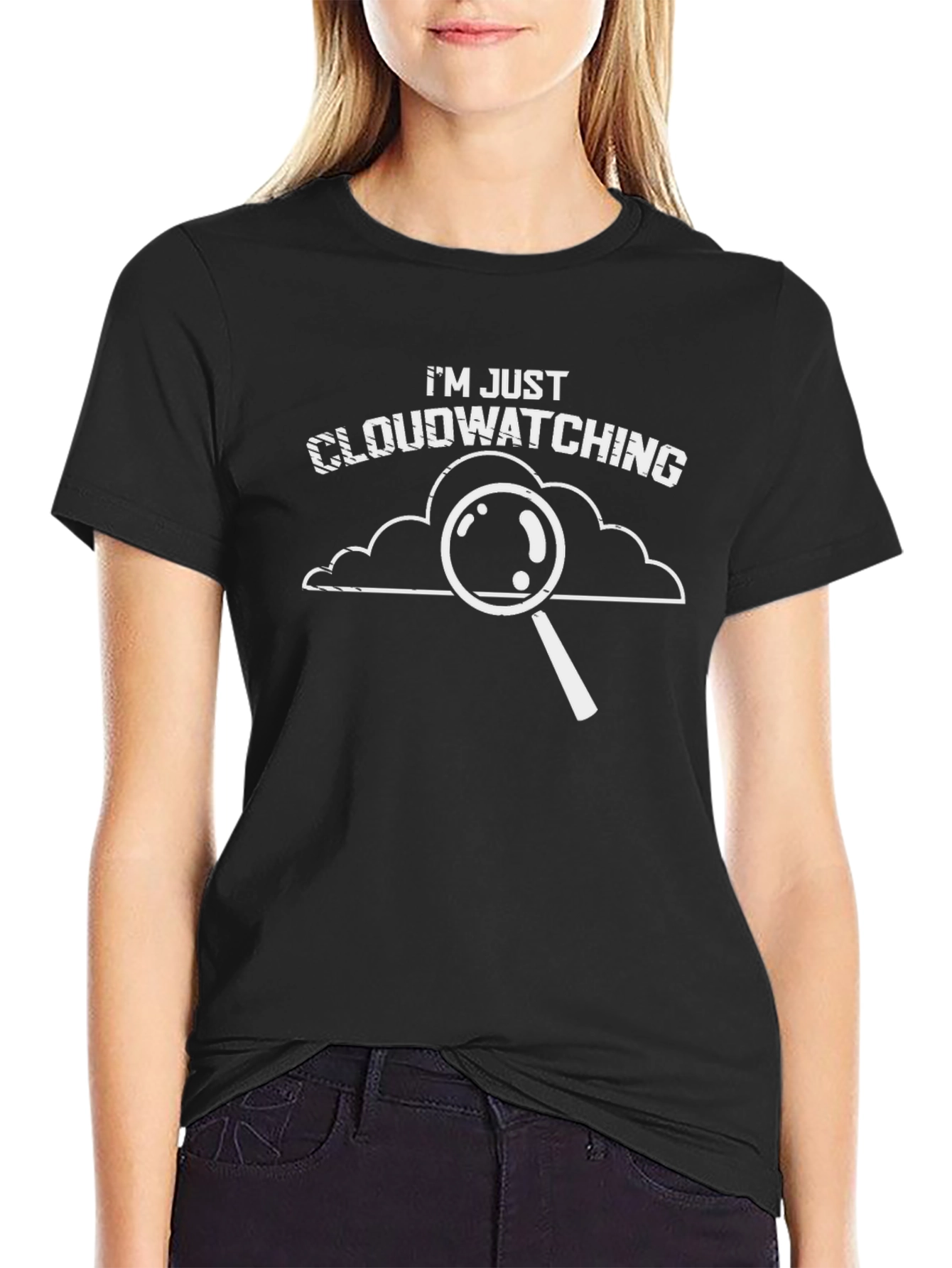 Cloudwatching Graphic T-Shirt - Funny Weather Observer Tee
