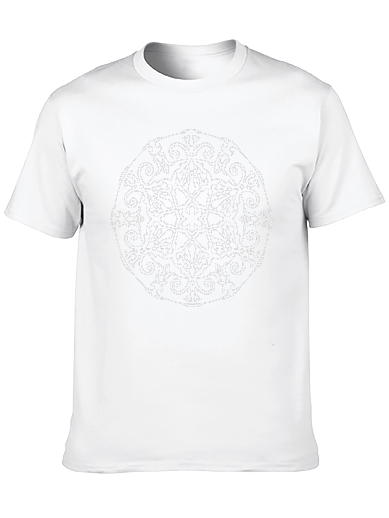 Geometric Mandala Graphic T-Shirt - Stylish Cotton Tee