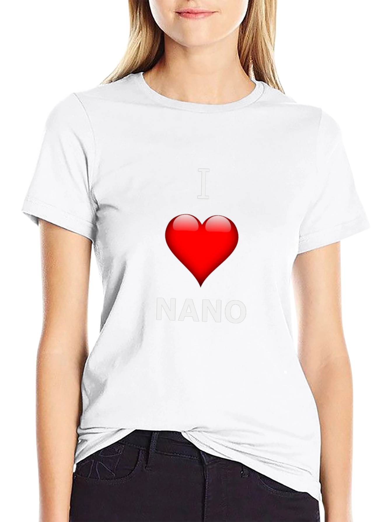 I Love Nano T-Shirt - Black Cotton Blend