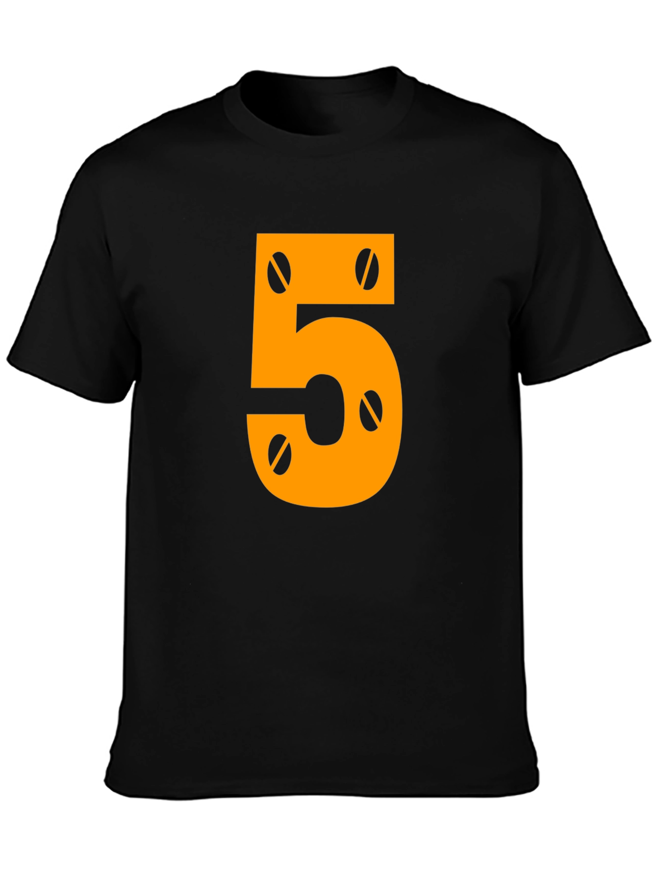 Number 5 Mechanic Style Graphic Tee
