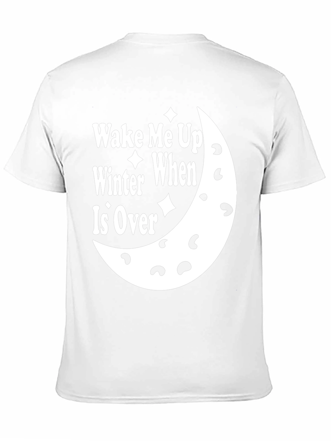 Wake Me Up When Winter Is Over Black T-Shirt