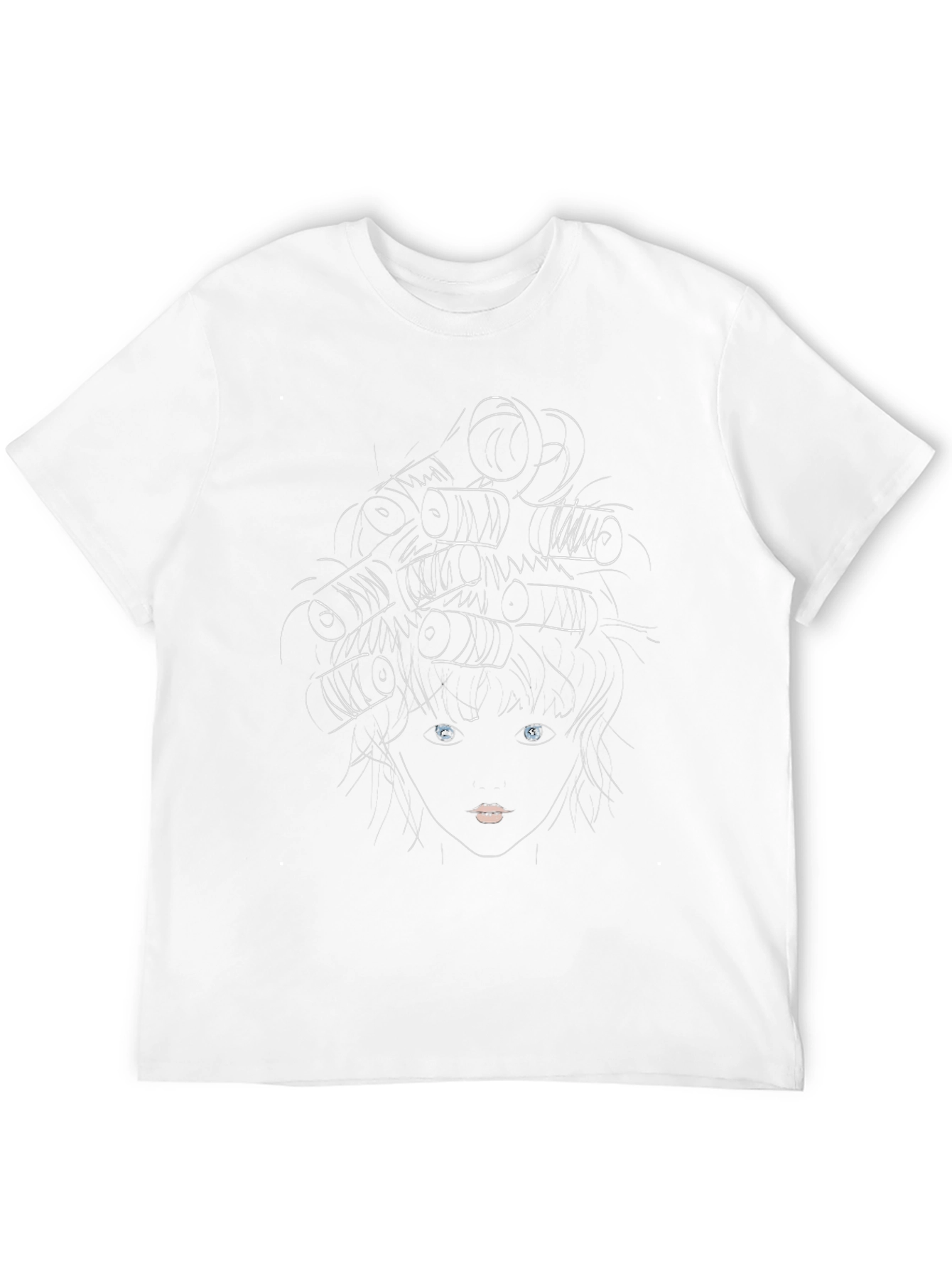 Stylized Medusa Graphic Black T-Shirt