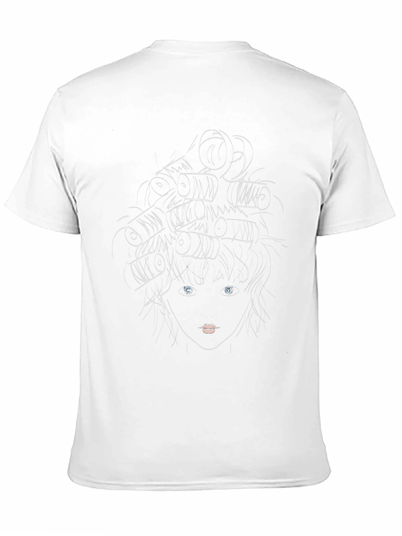 Stylized Medusa Graphic Black T-Shirt