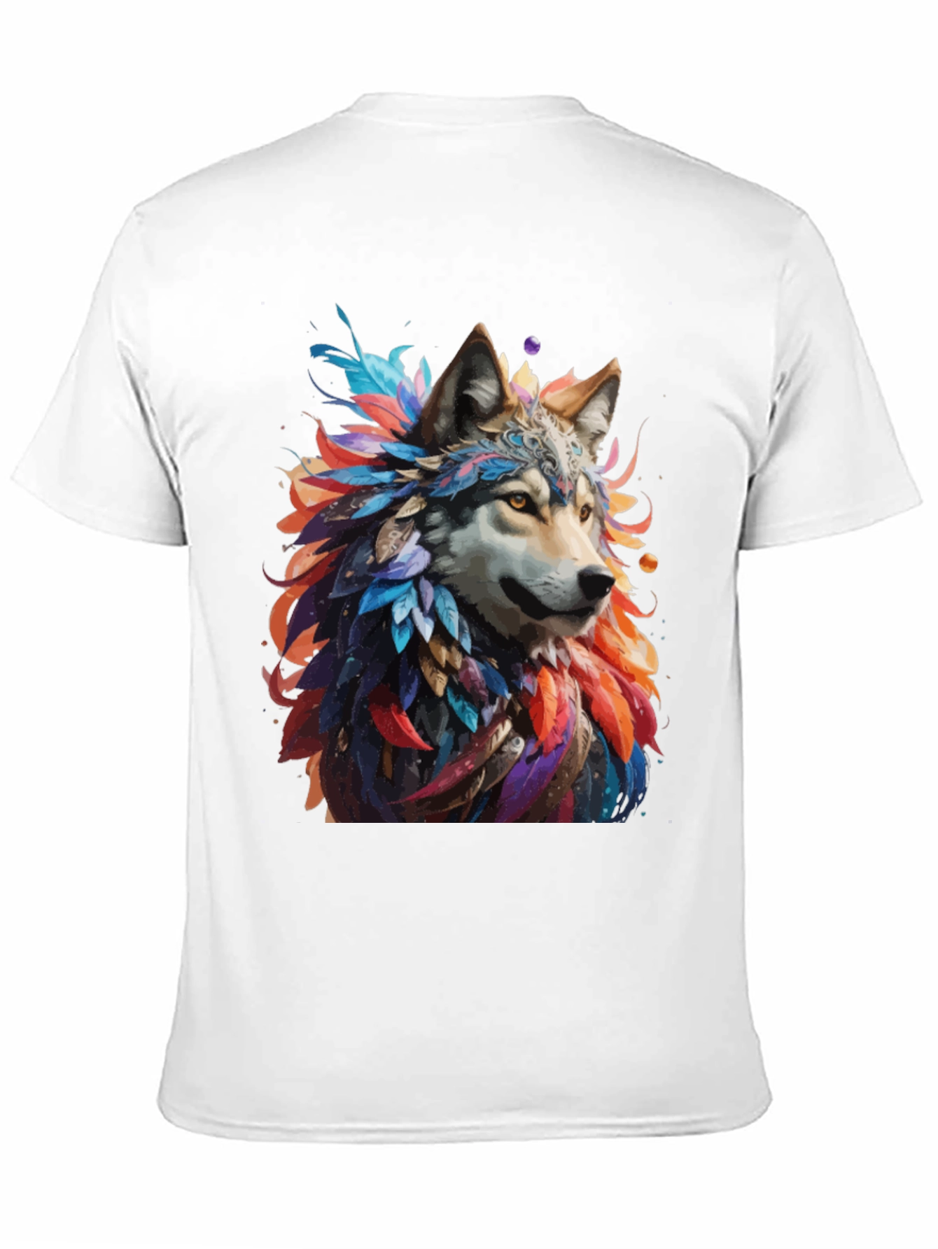 Wolf Feather T-Shirt - Unique Graphic Tee