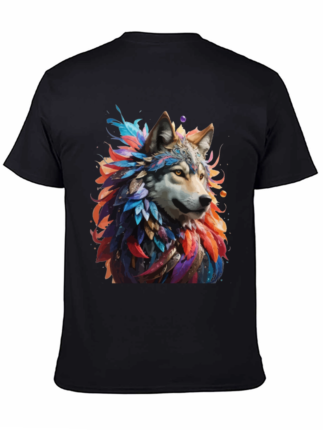 Wolf Feather T-Shirt - Unique Graphic Tee