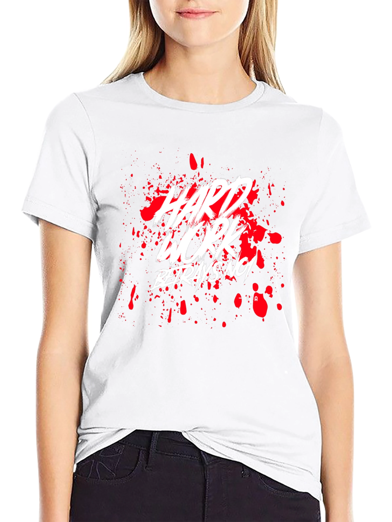 Hard Work No Betrayal Black Graphic Tee