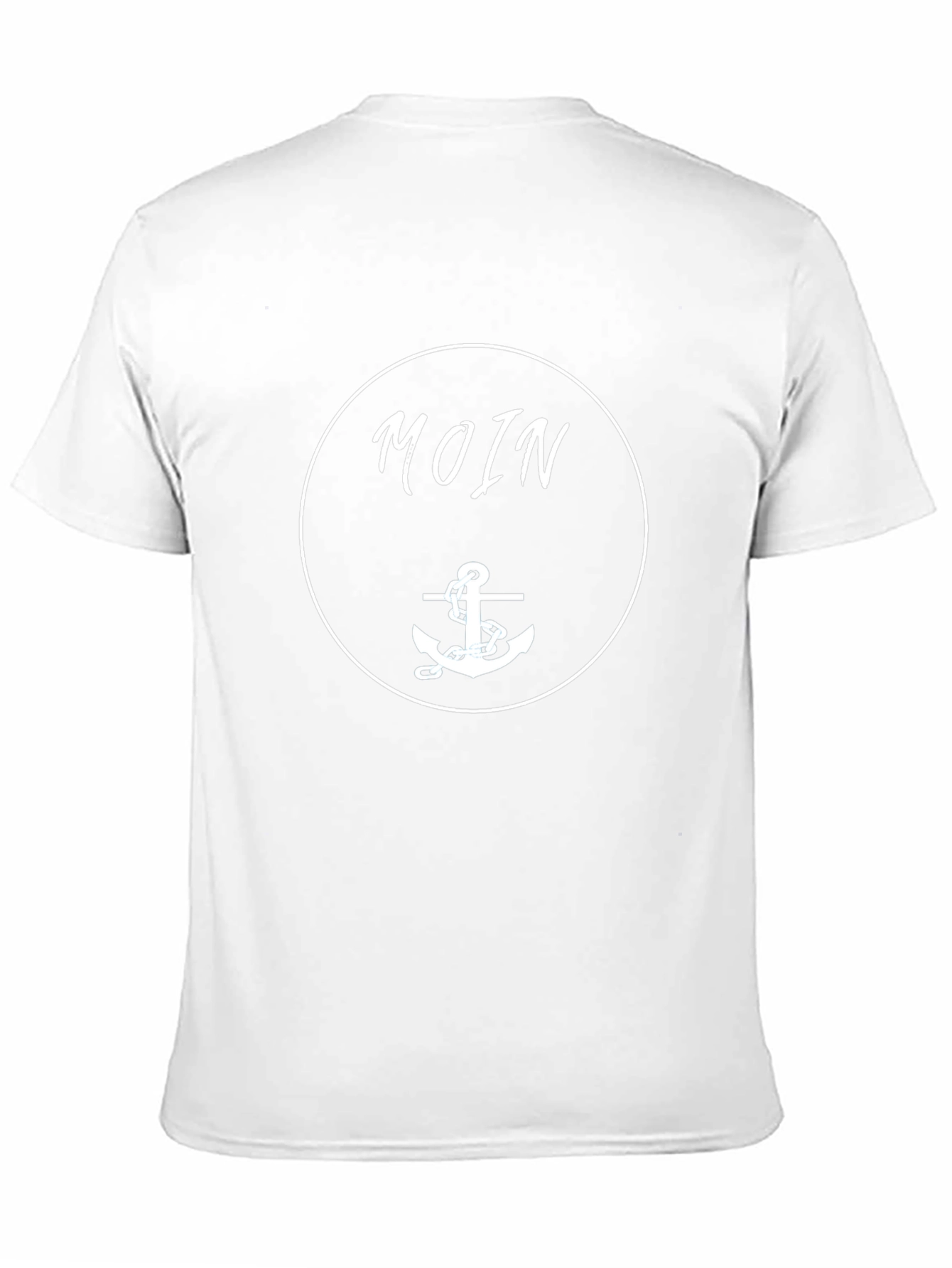 Moin Anchor Graphic Tee - Black Cotton T-Shirt
