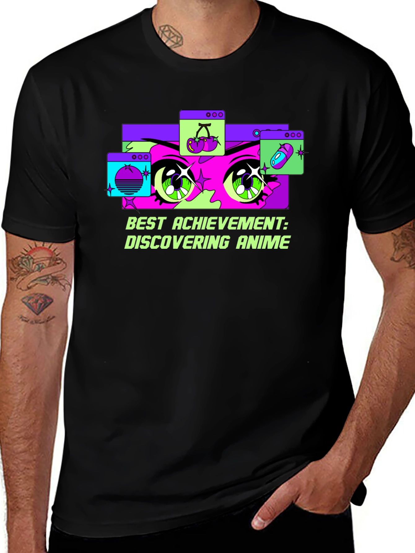 Anime Discovery Tee: Best Achievement Graphic T-Shirt