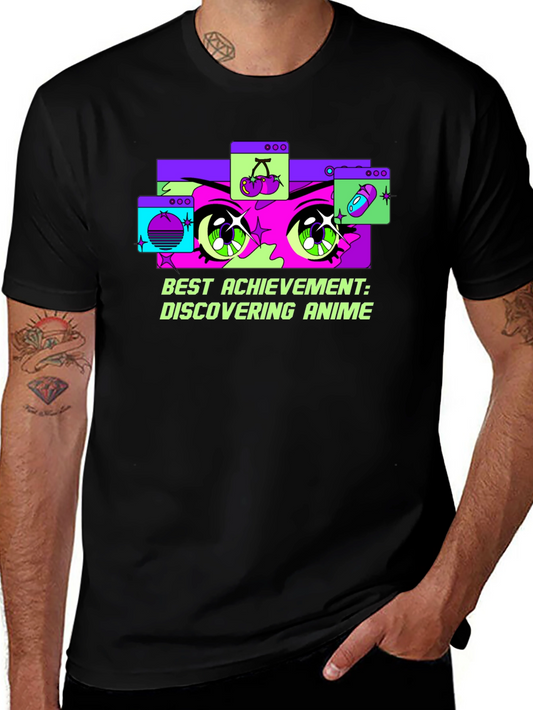 Anime Discovery Tee: Best Achievement Graphic T-Shirt