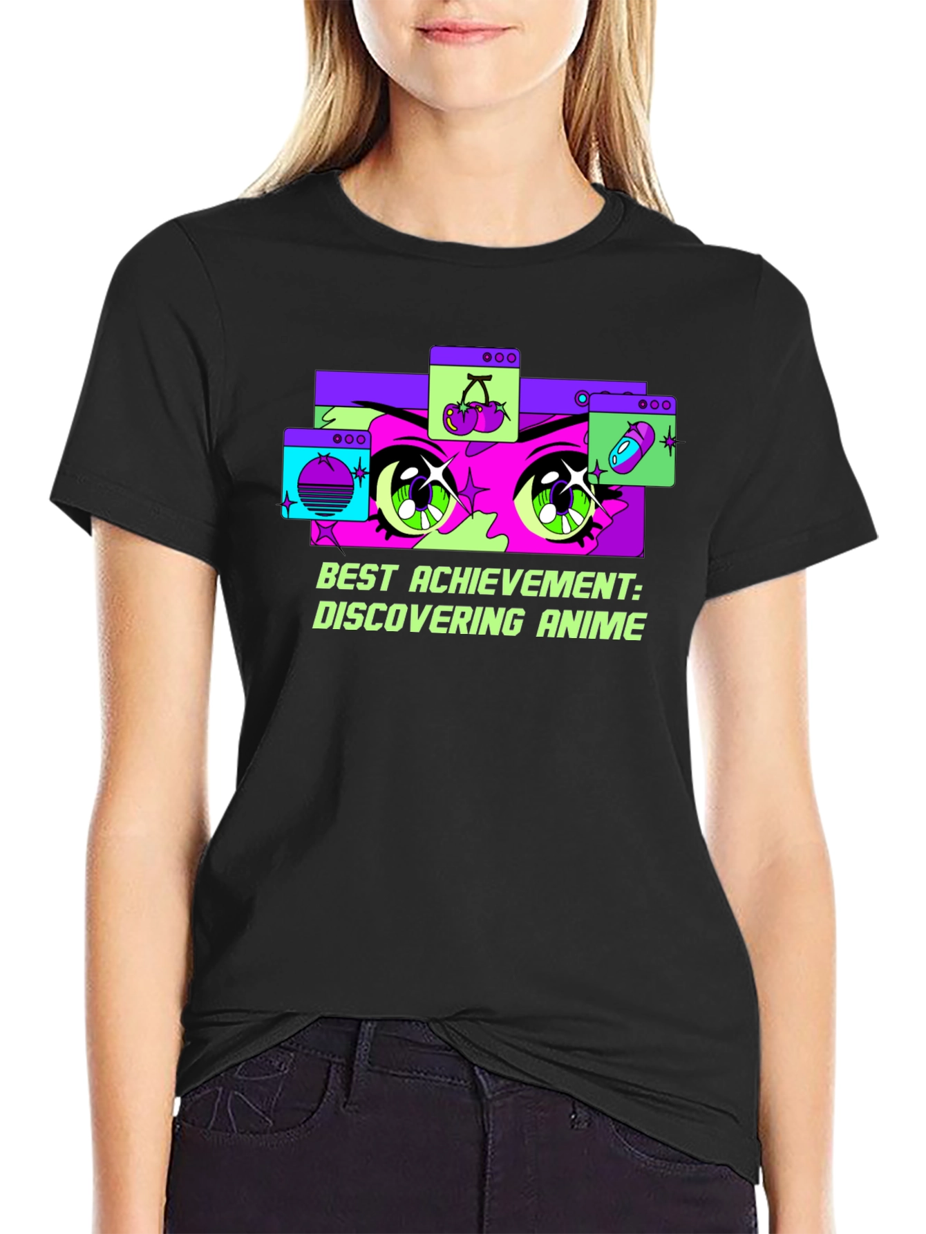Anime Discovery Tee: Best Achievement Graphic T-Shirt