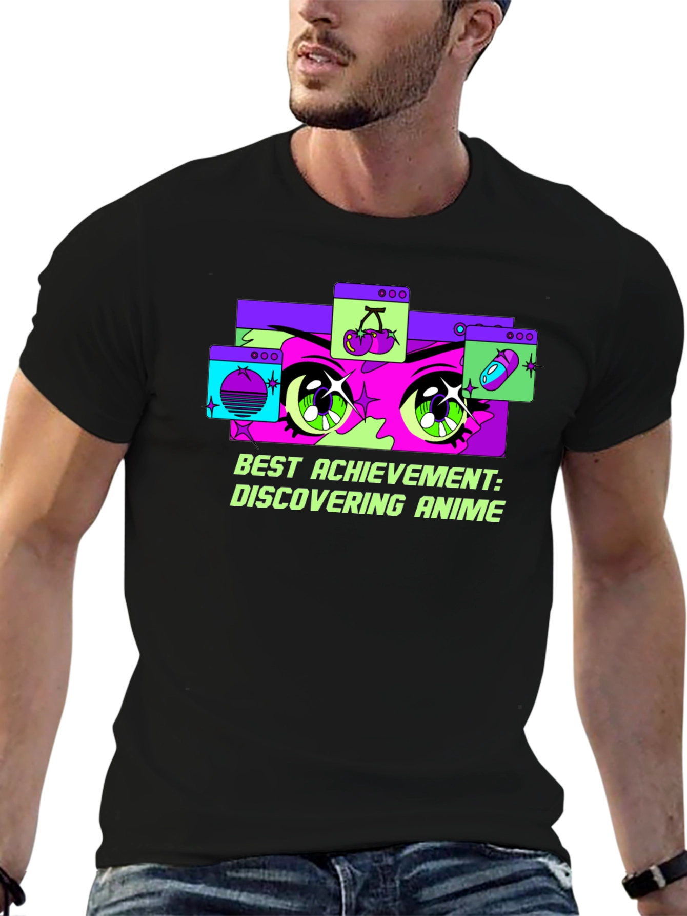 Anime Discovery Tee: Best Achievement Graphic T-Shirt