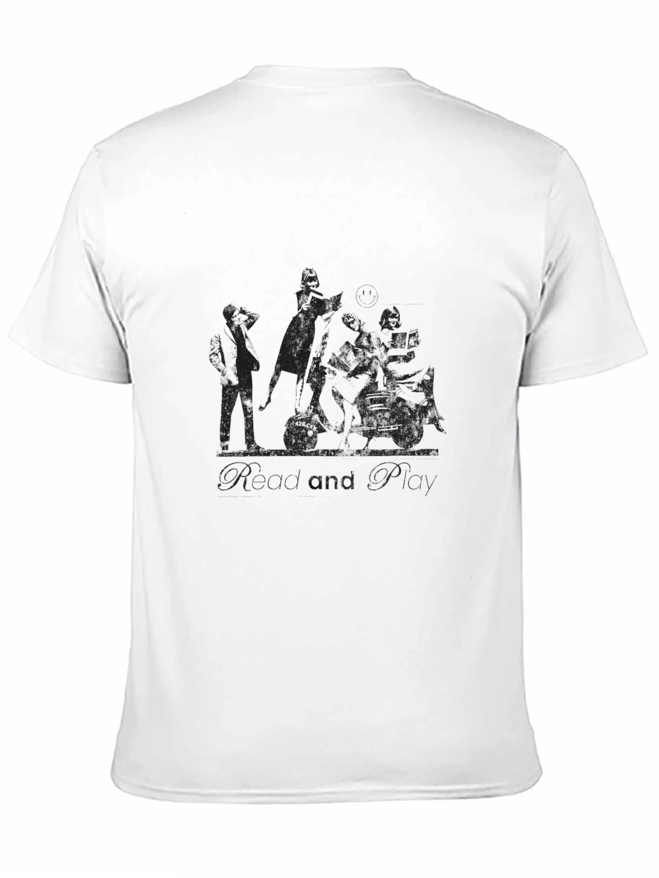 Mens Black Graphic Print T-Shirt