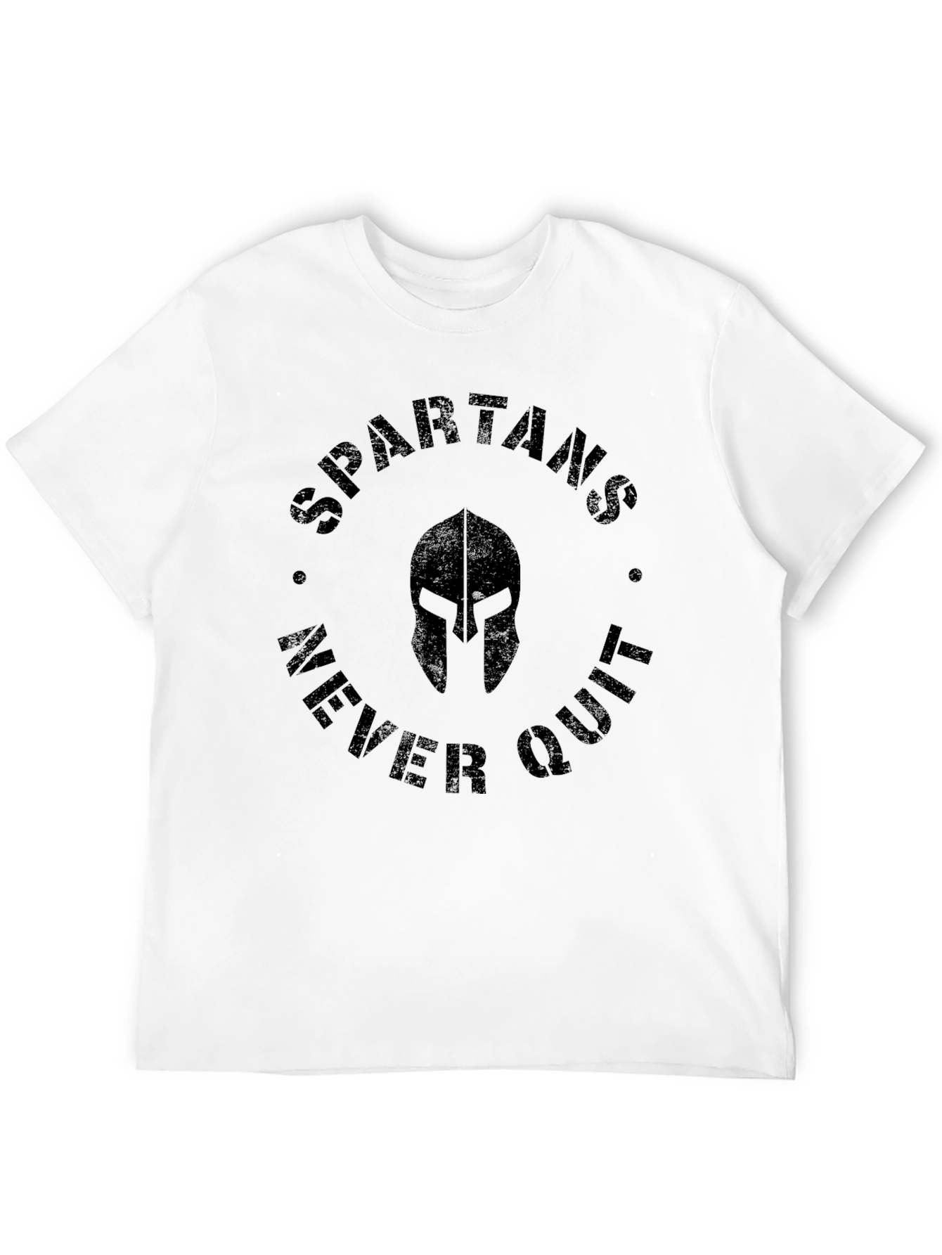 Spartans Never Quit Graphic T-Shirt