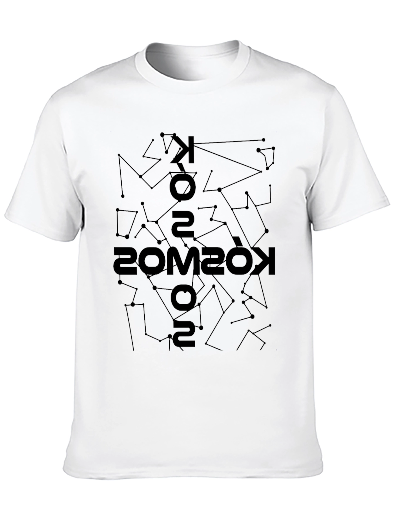 Kosmos Constellation Print Black T-Shirt