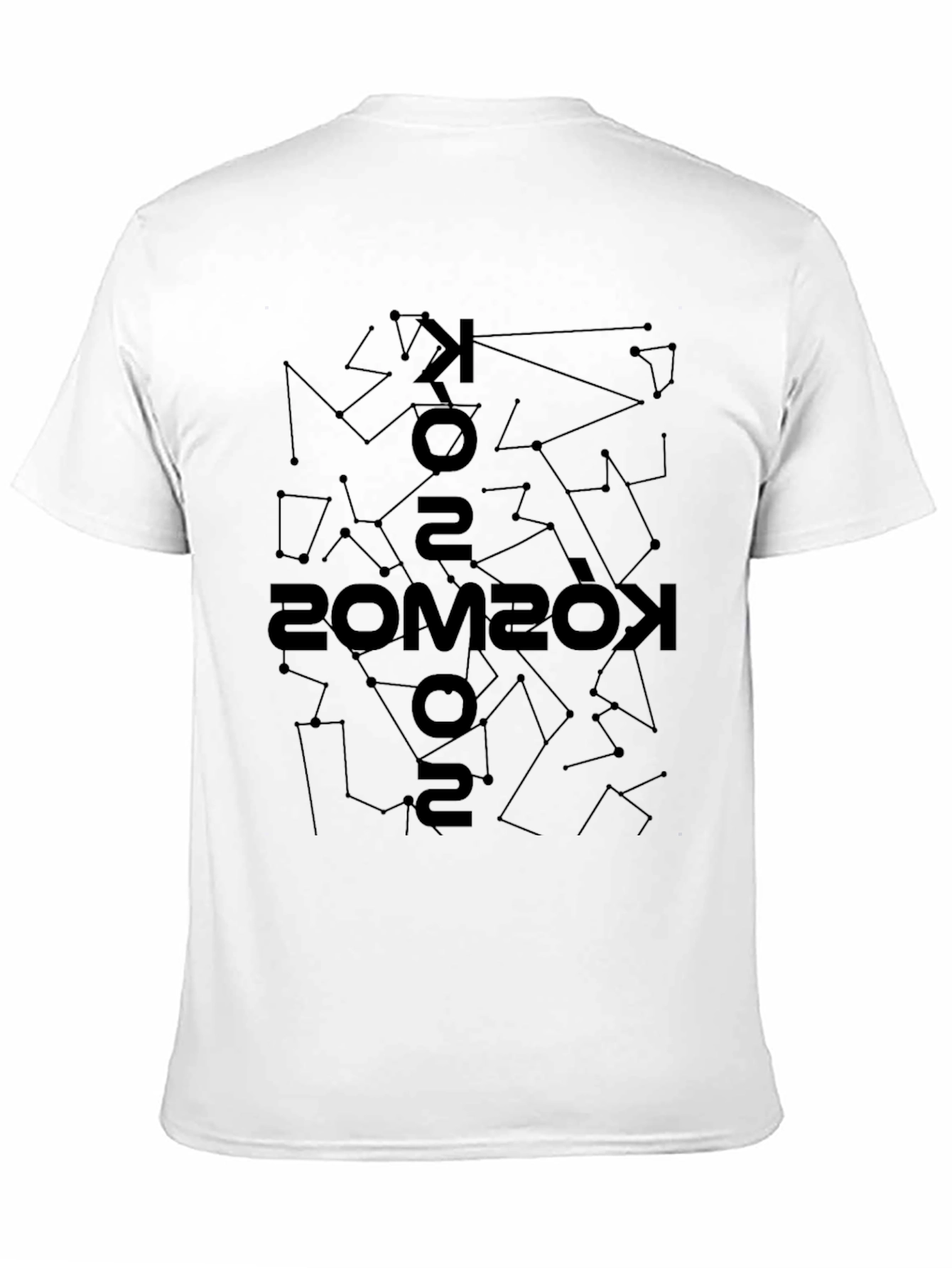 Kosmos Constellation Print Black T-Shirt