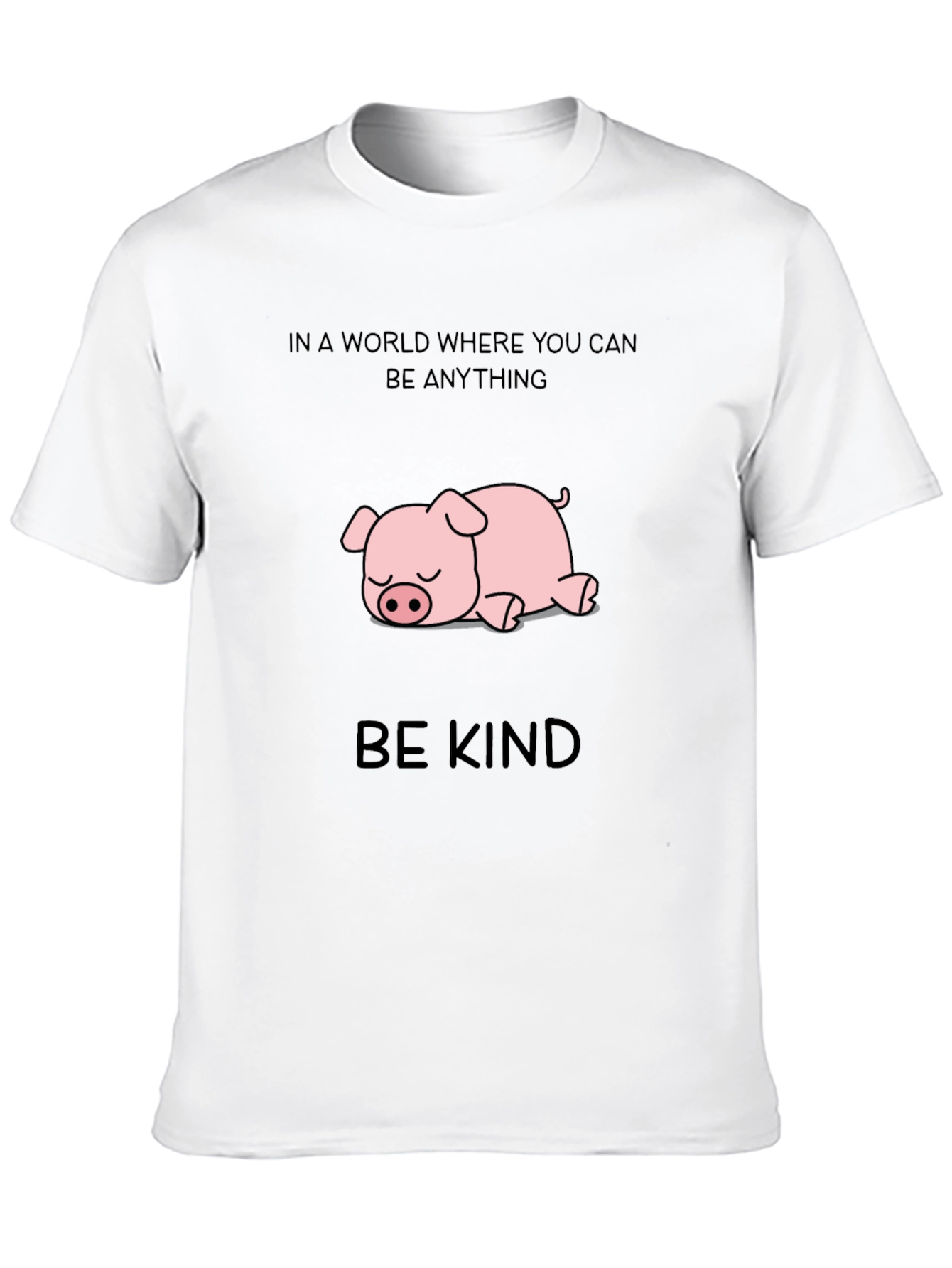 Be Kind Pig T-Shirt - Unisex Cotton Tee