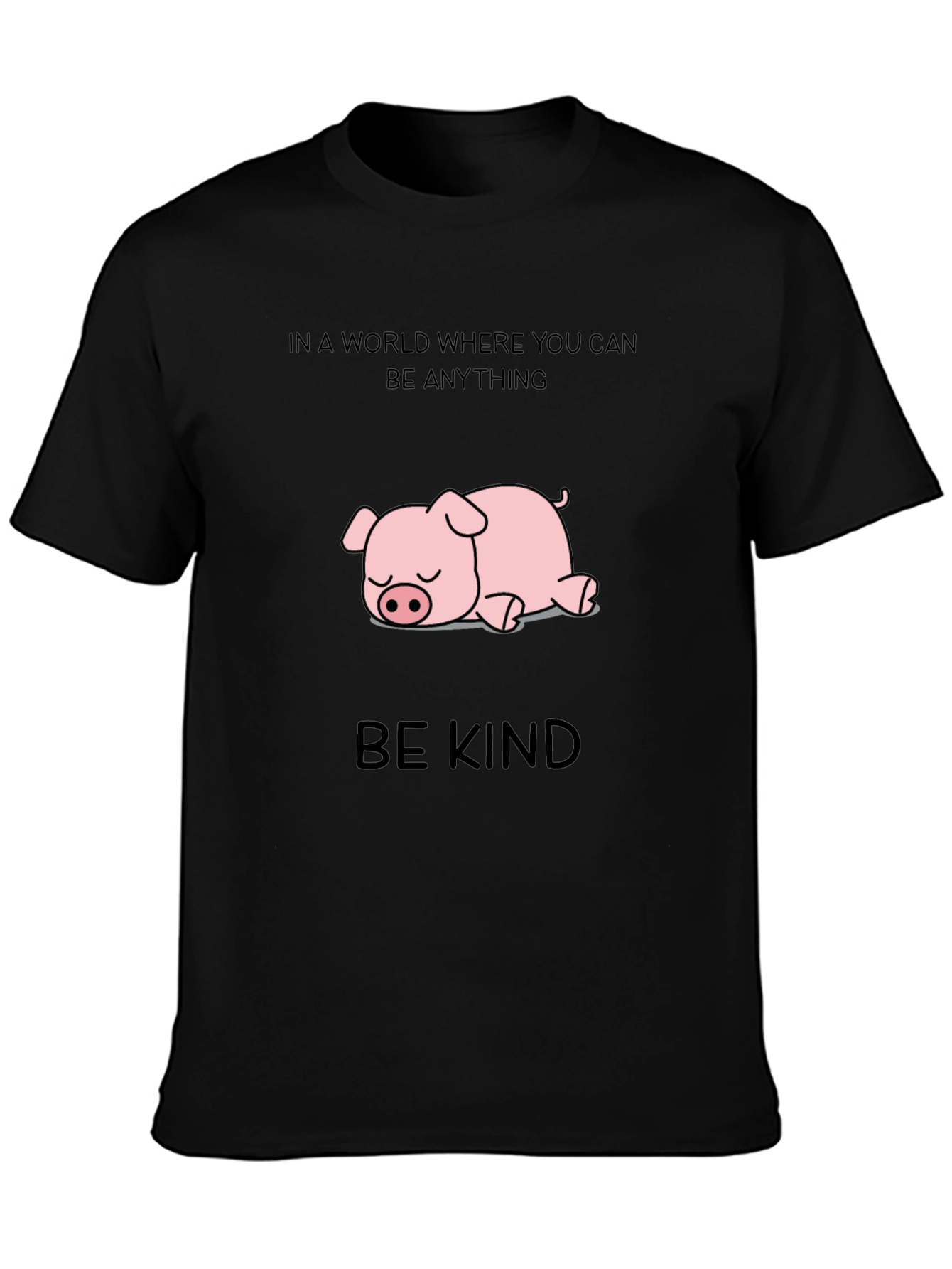 Be Kind Pig T-Shirt - Unisex Cotton Tee