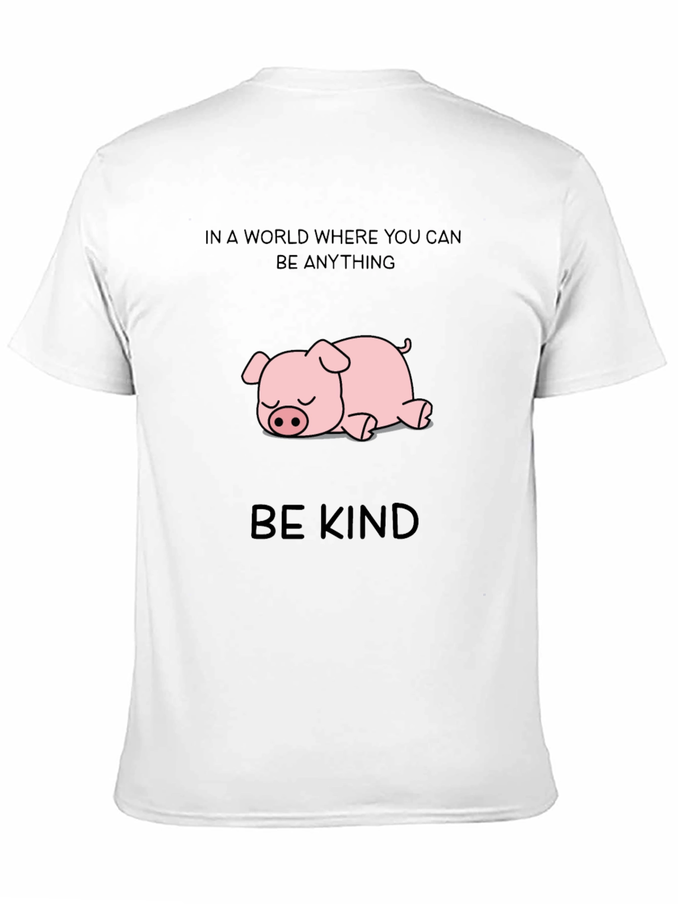 Be Kind Pig T-Shirt - Unisex Cotton Tee