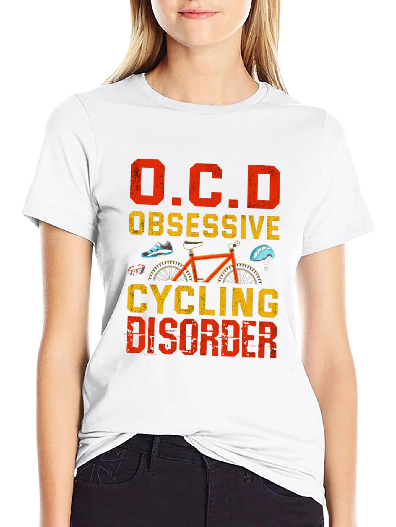 OCD Obsessive Cycling Disorder Graphic Tee
