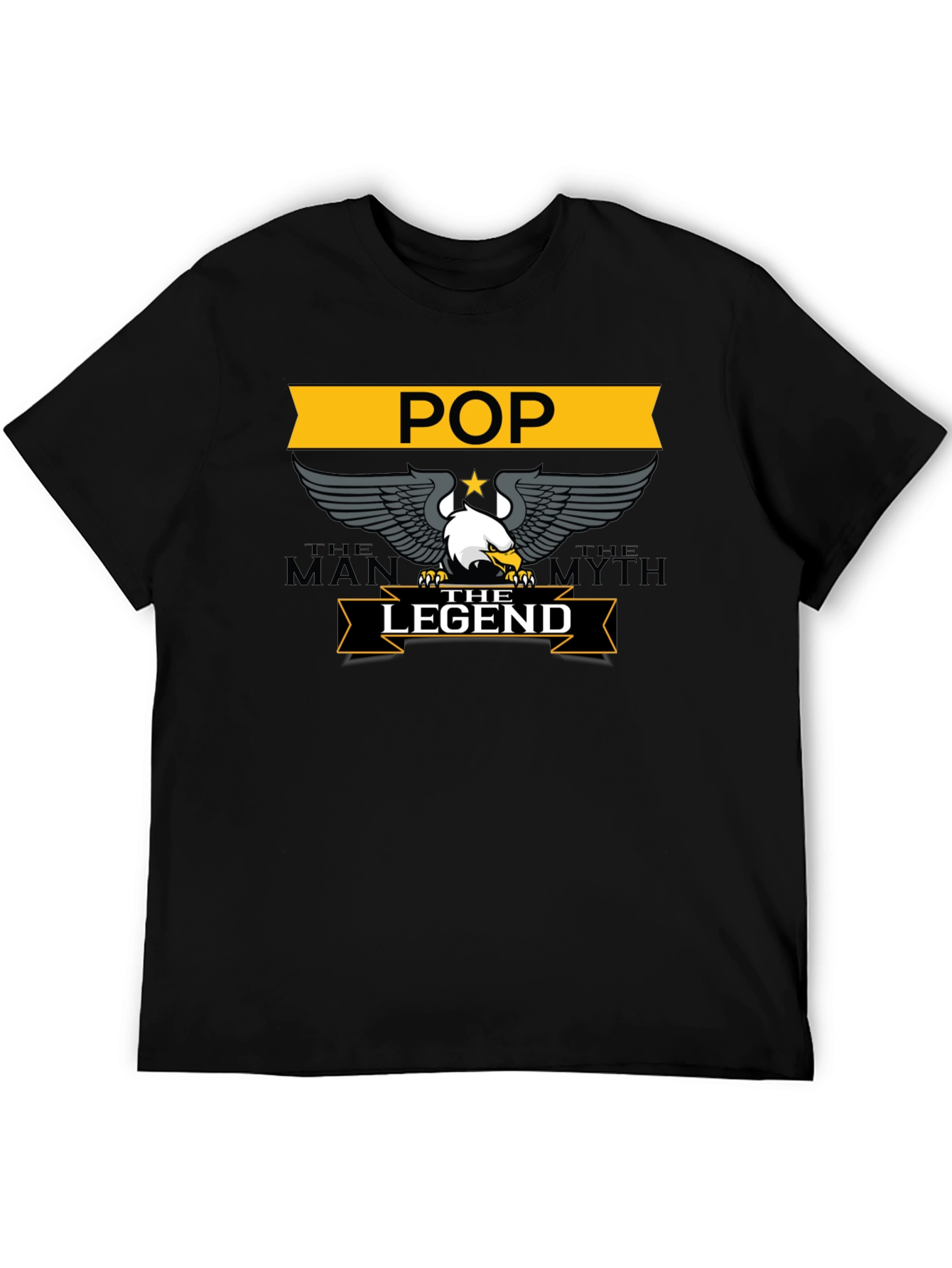 POP The Man The Myth The Legend Black T-Shirt