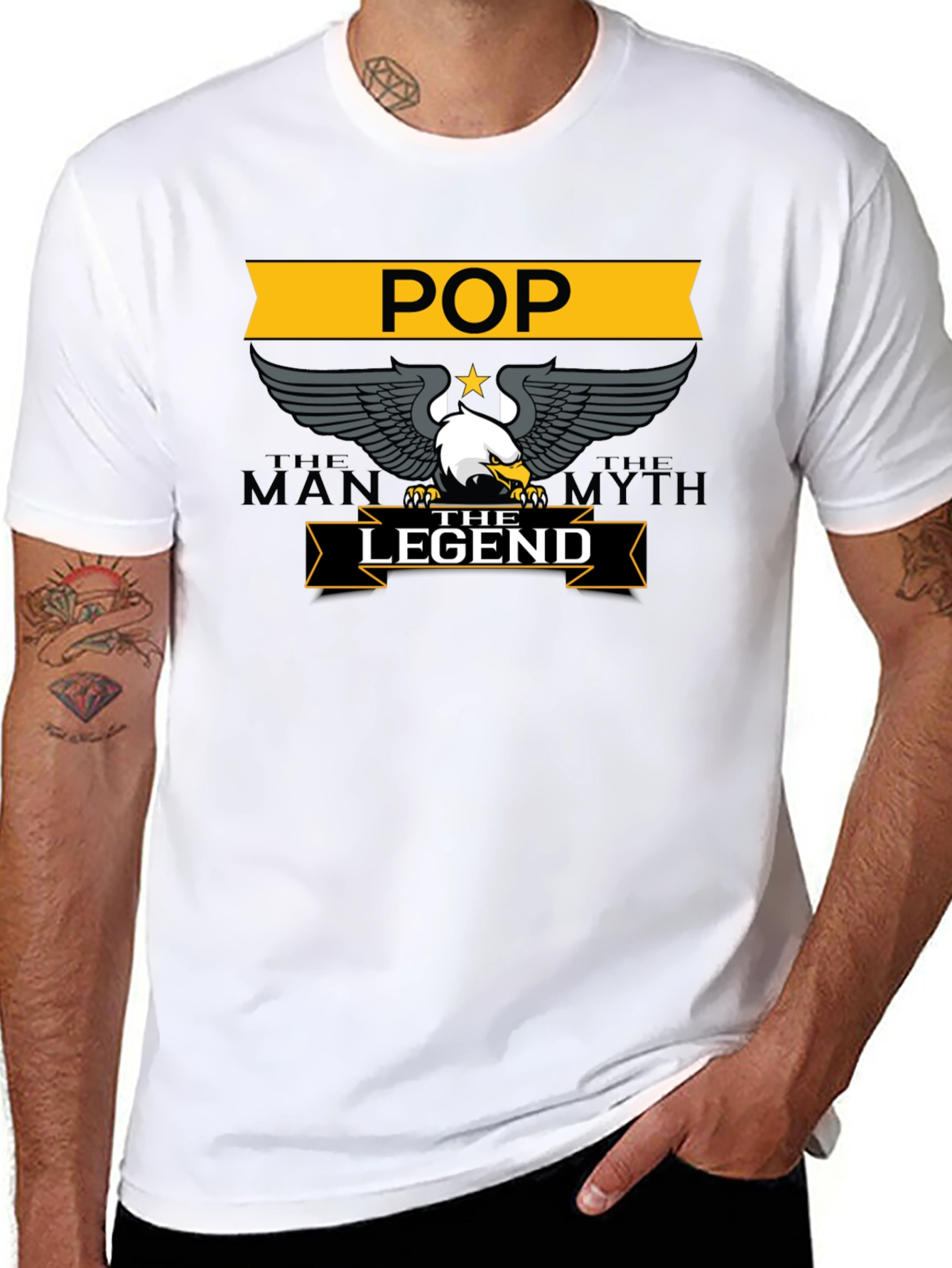 POP The Man The Myth The Legend Black T-Shirt