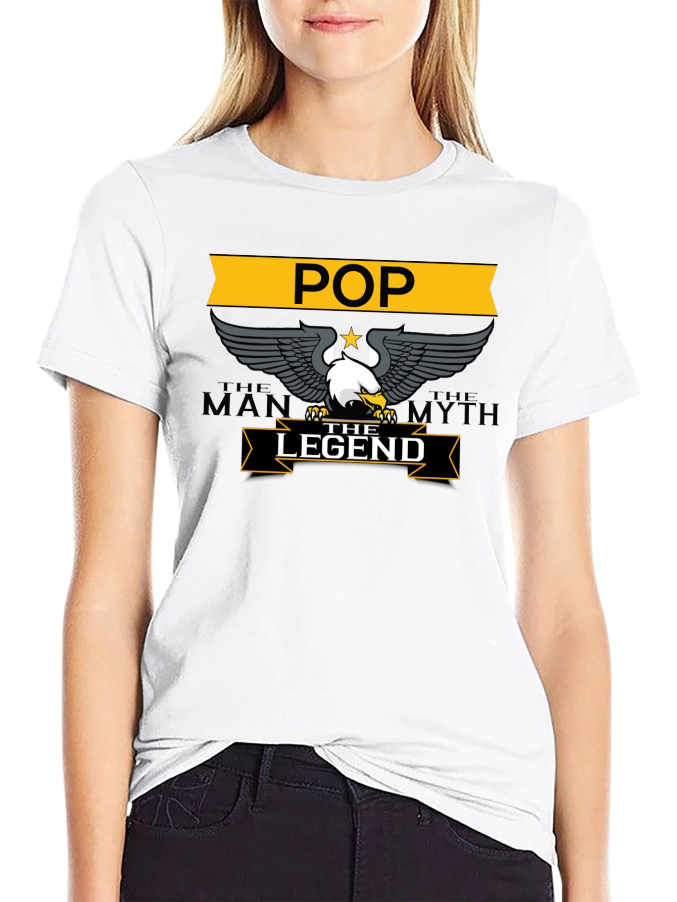 POP The Man The Myth The Legend Black T-Shirt