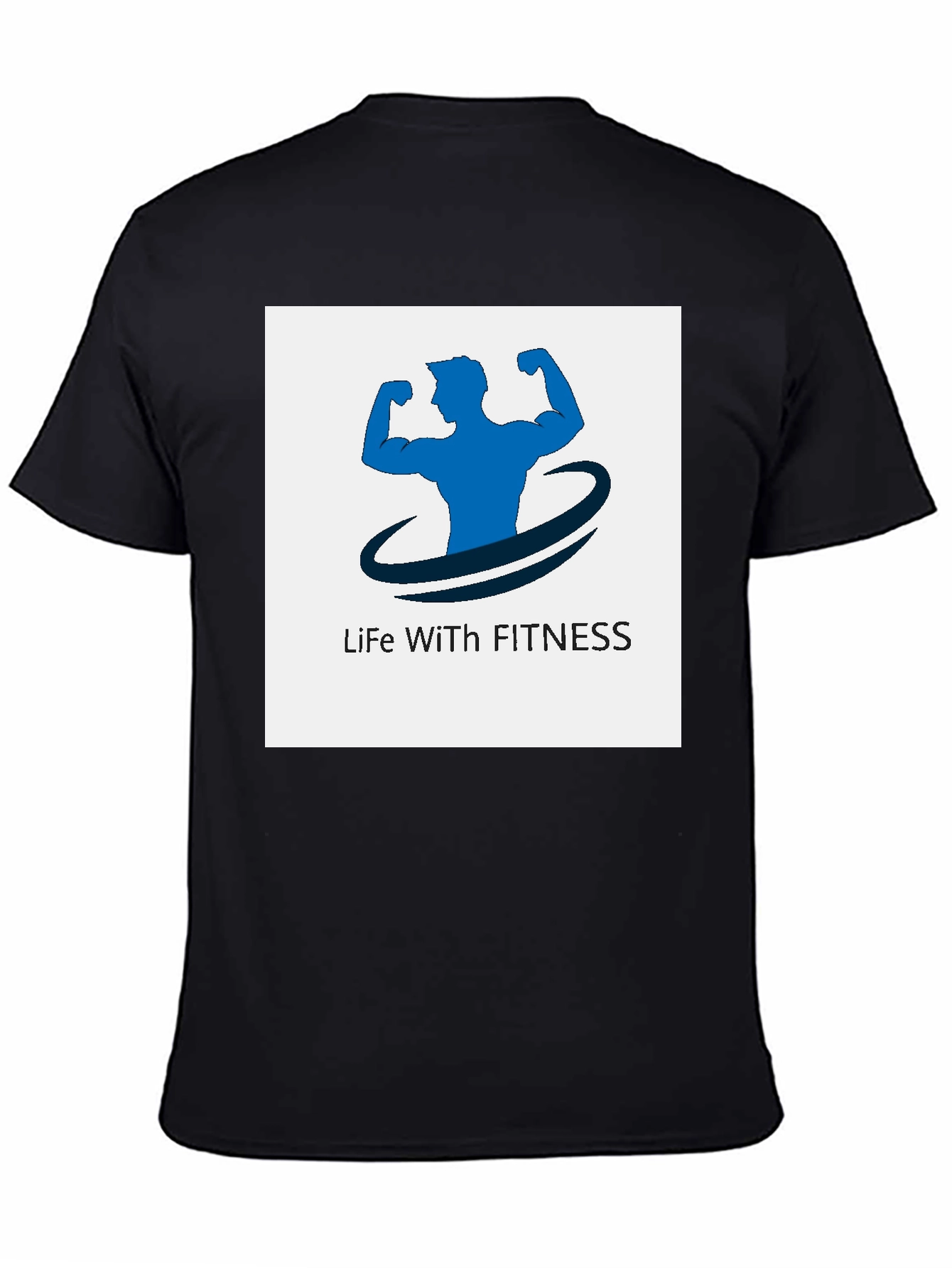 Life With Fitness Black T-Shirt