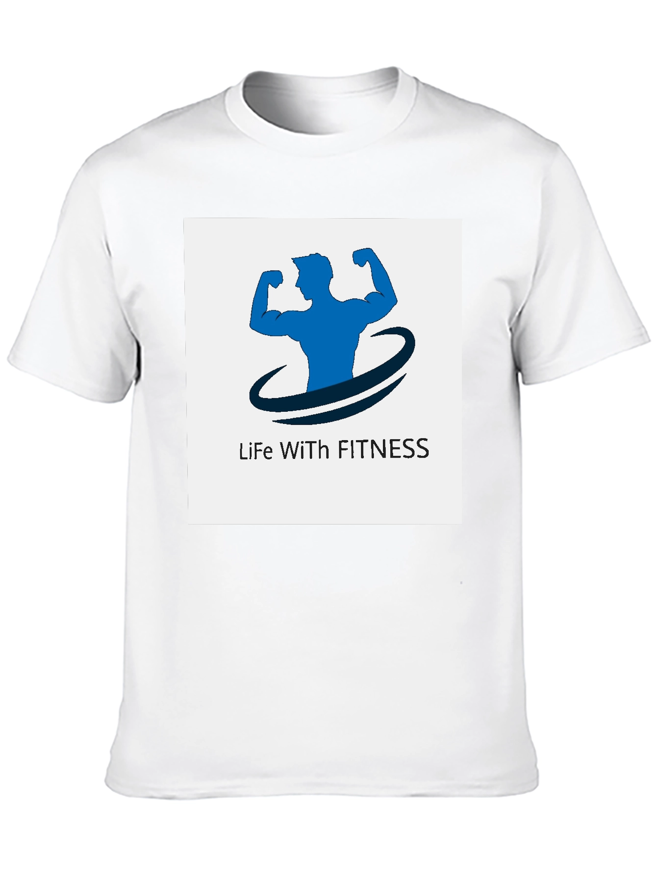 Life With Fitness Black T-Shirt