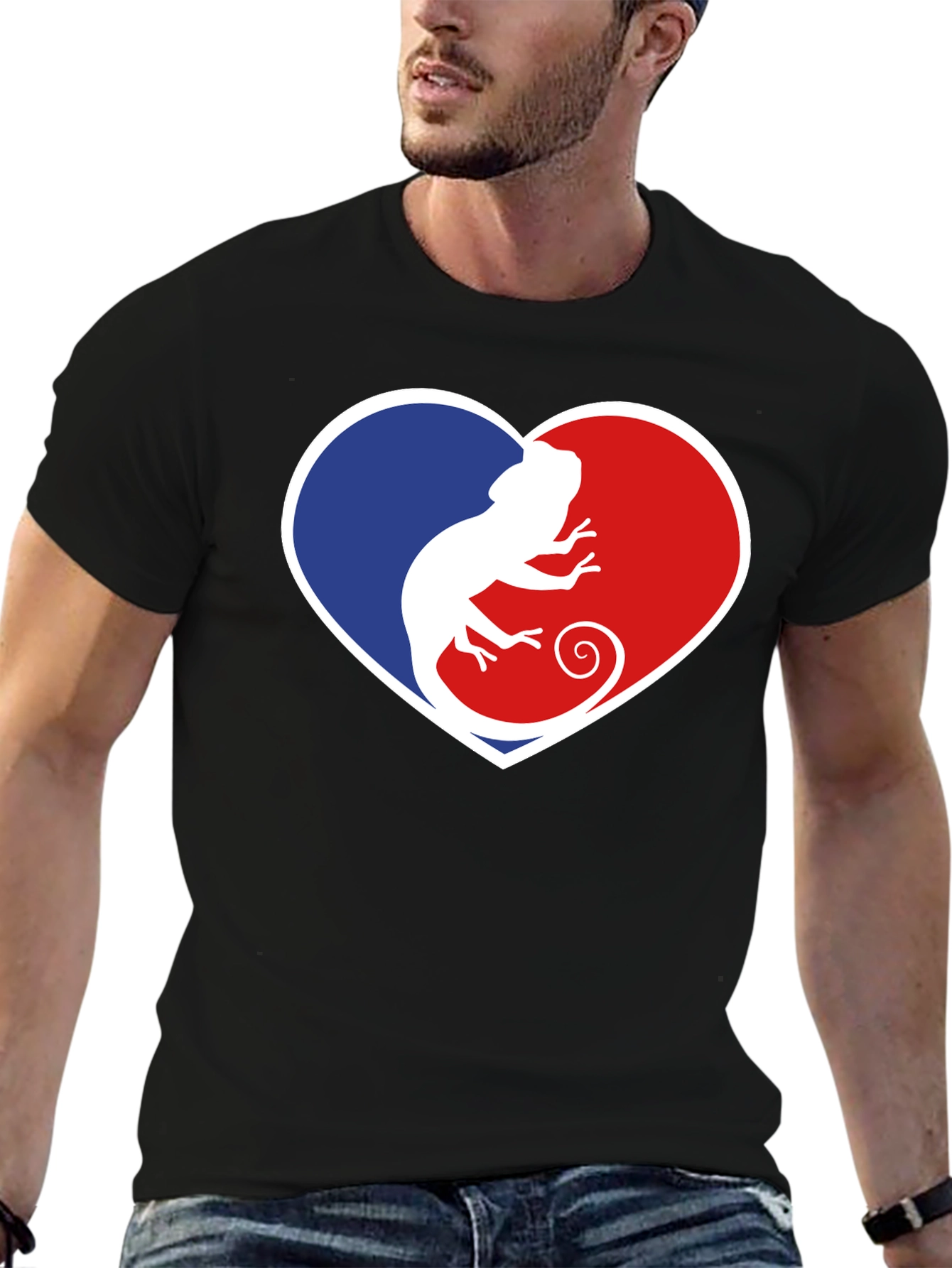 Chameleon Heart Graphic T-Shirt