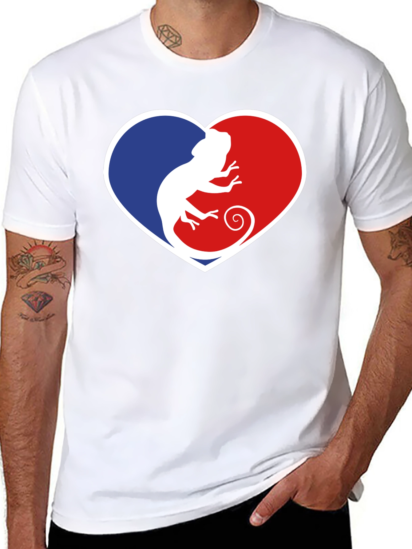 Chameleon Heart Graphic T-Shirt