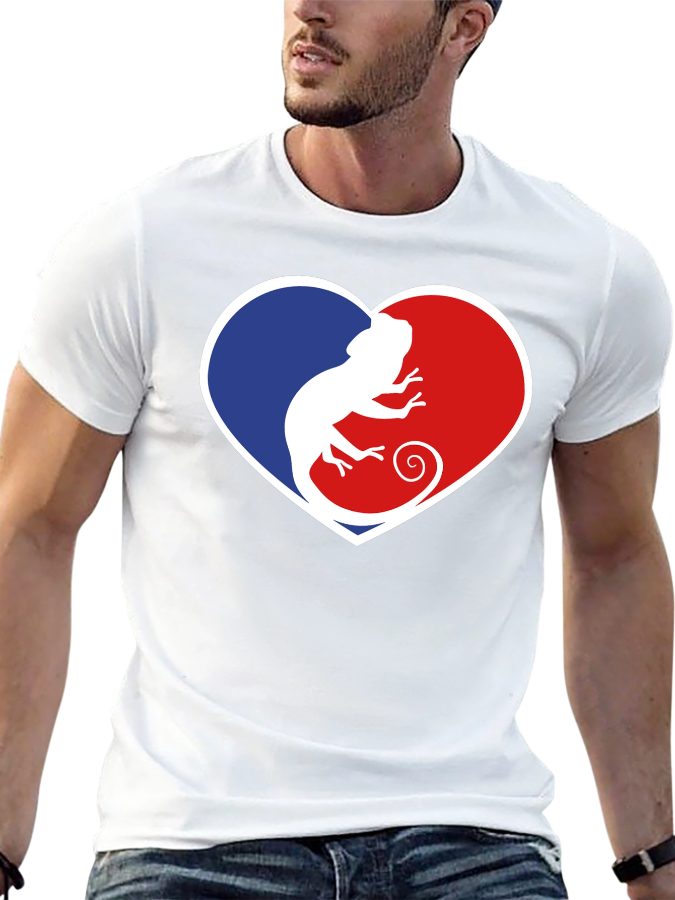 Chameleon Heart Graphic T-Shirt