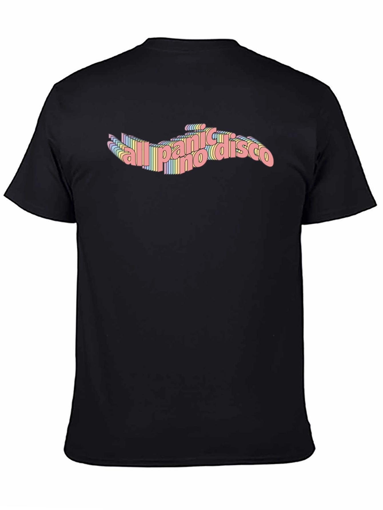 Panic! At The Disco Rainbow Text T-Shirt