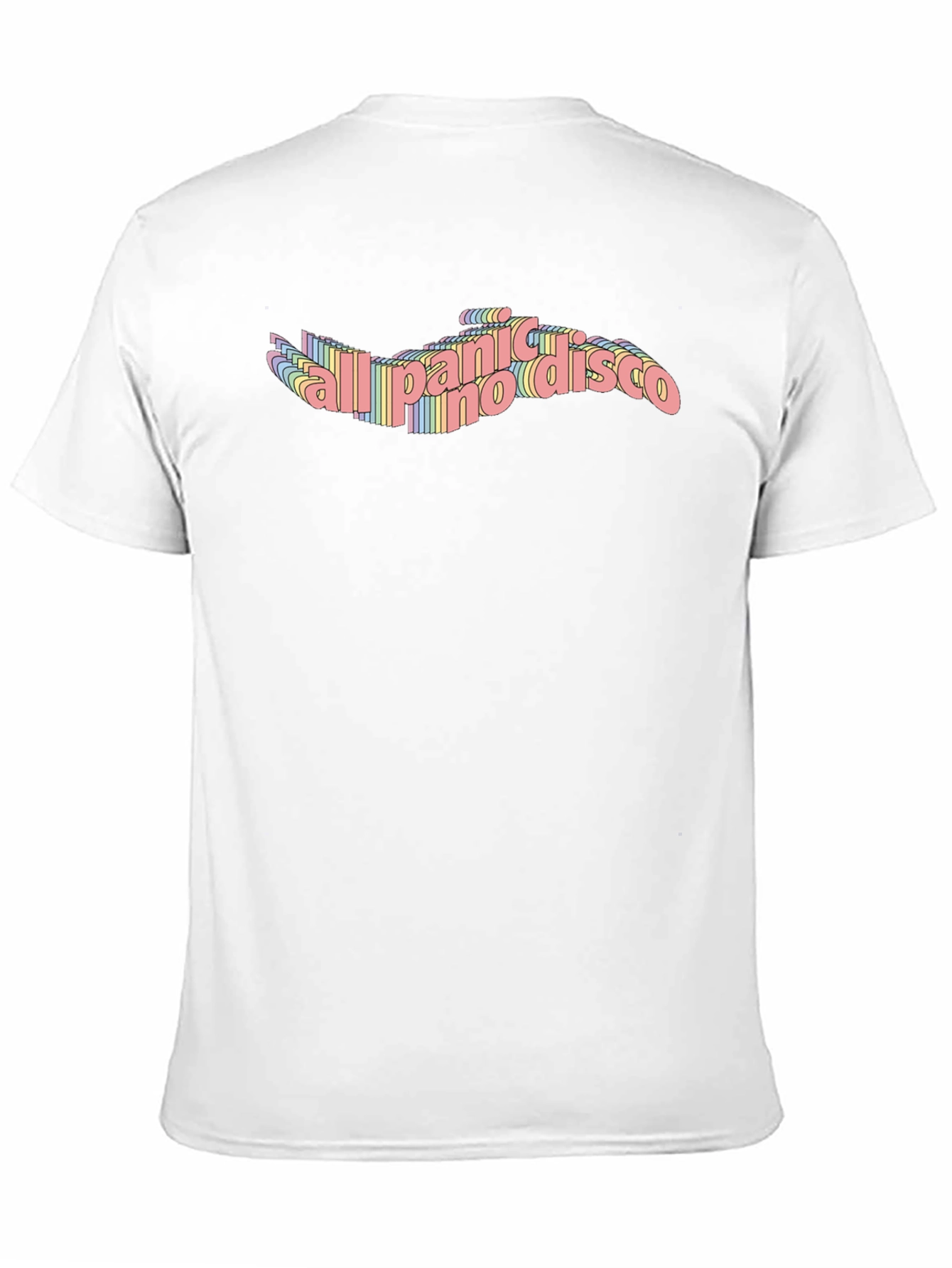 Panic! At The Disco Rainbow Text T-Shirt