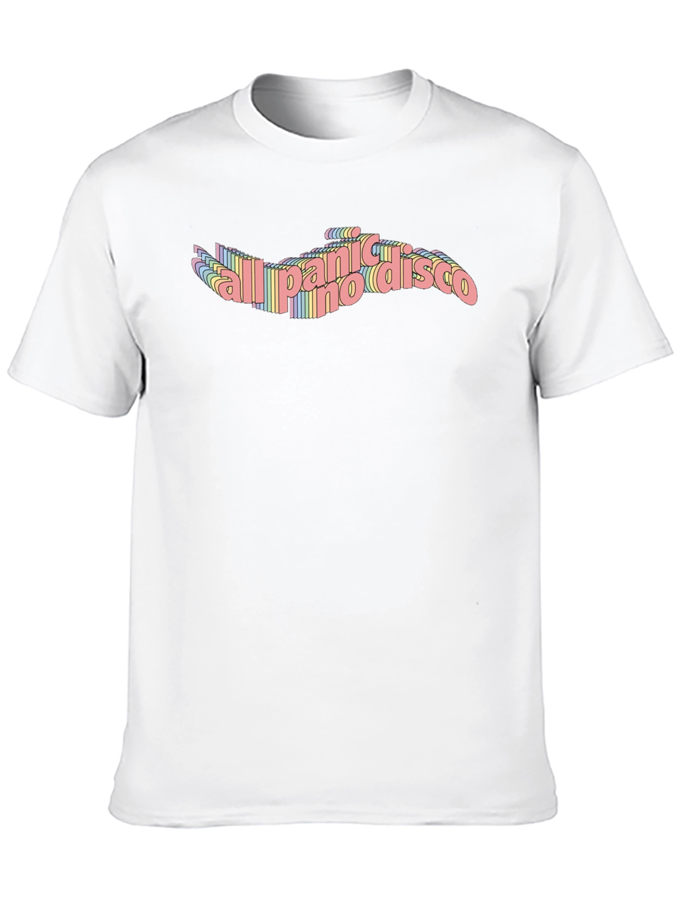 Panic! At The Disco Rainbow Text T-Shirt