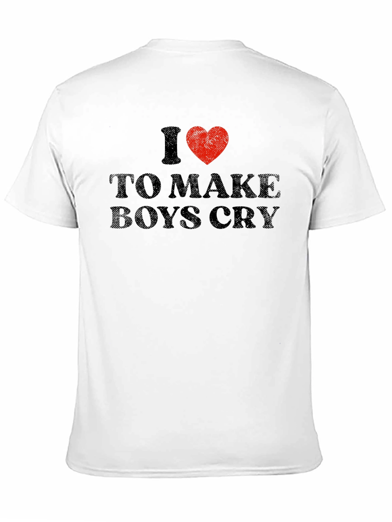 I Heart To Make Boys Cry Black T-Shirt