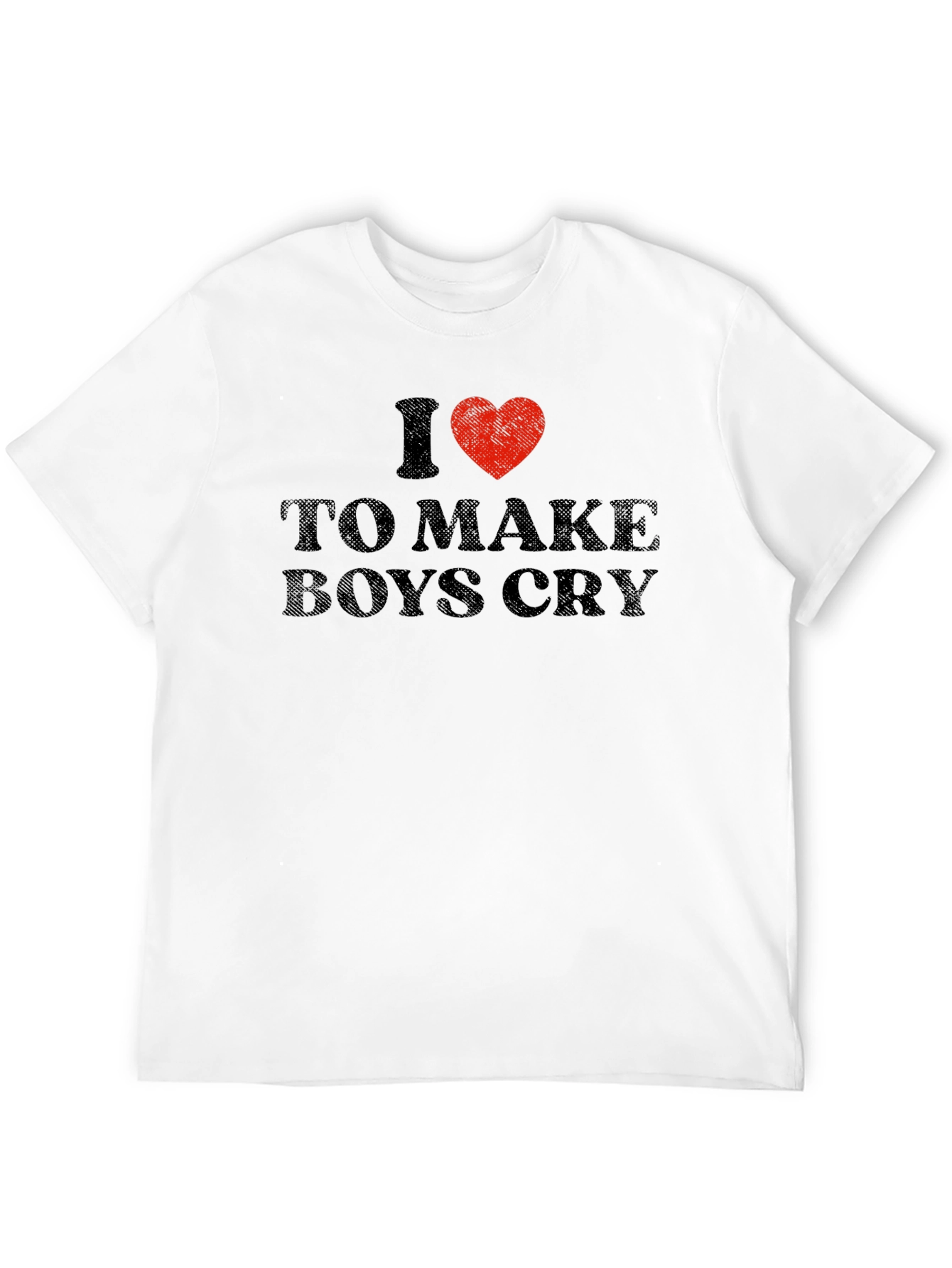 I Heart To Make Boys Cry Black T-Shirt
