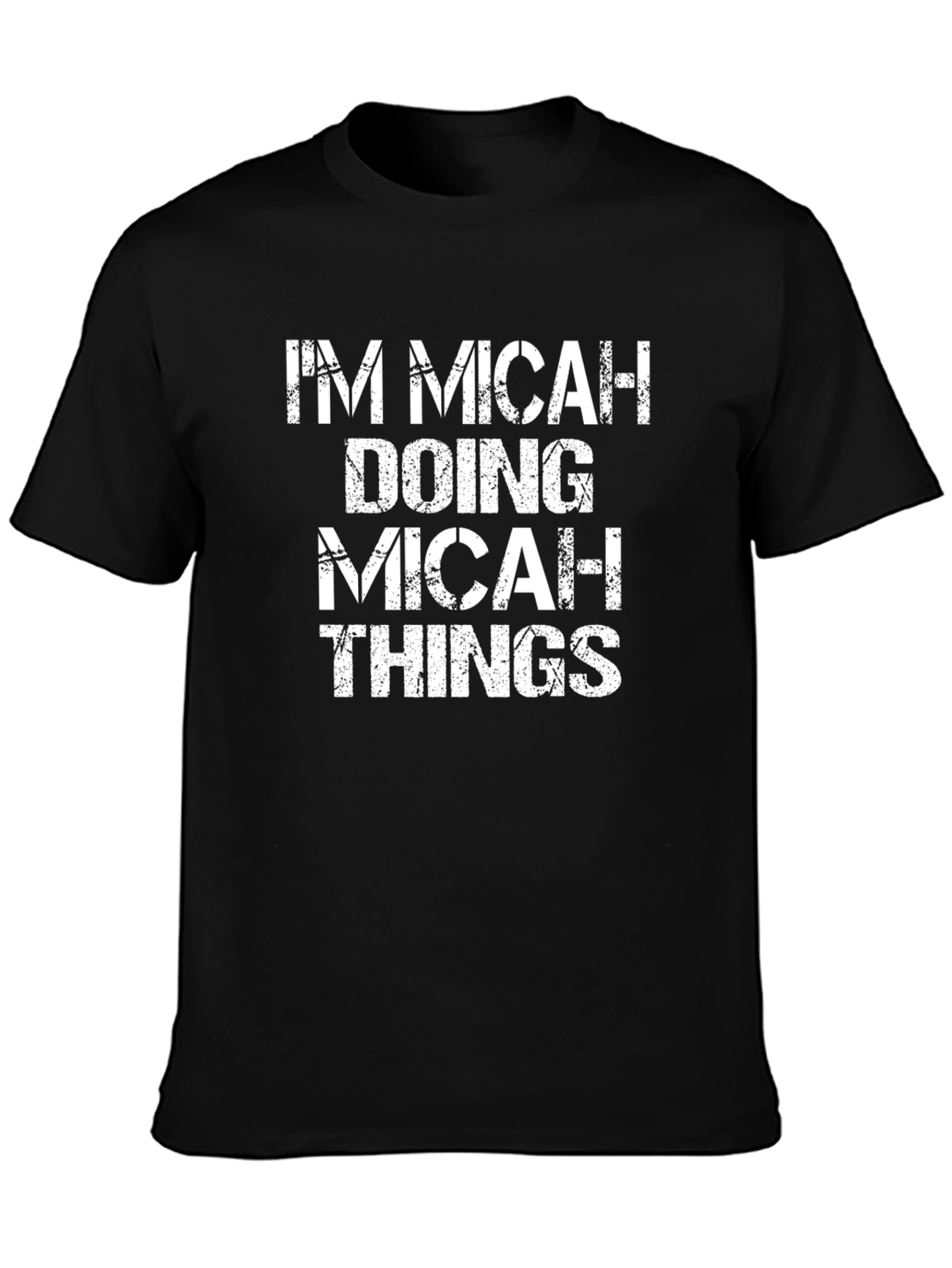 Im Micah Doing Micah Things Black Graphic T-Shirt