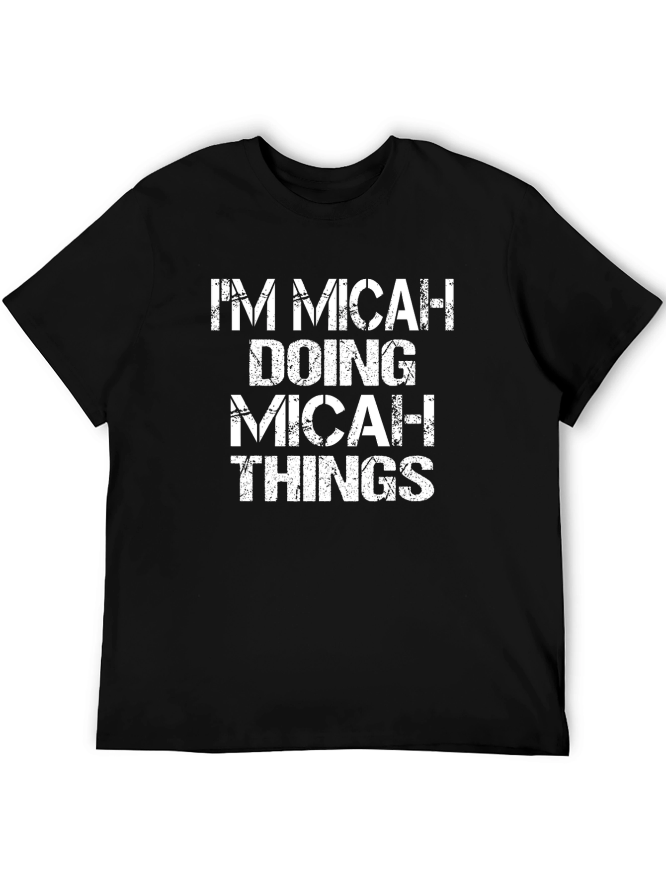 Im Micah Doing Micah Things Black Graphic T-Shirt