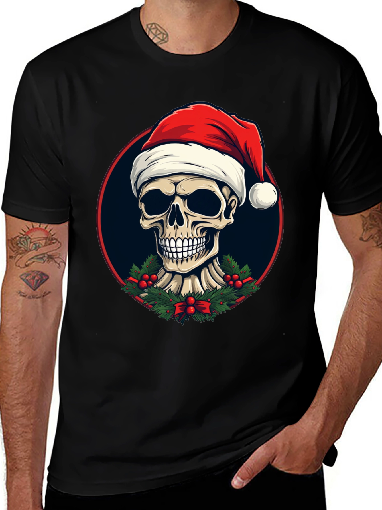 Festive Skull Graphic Tee