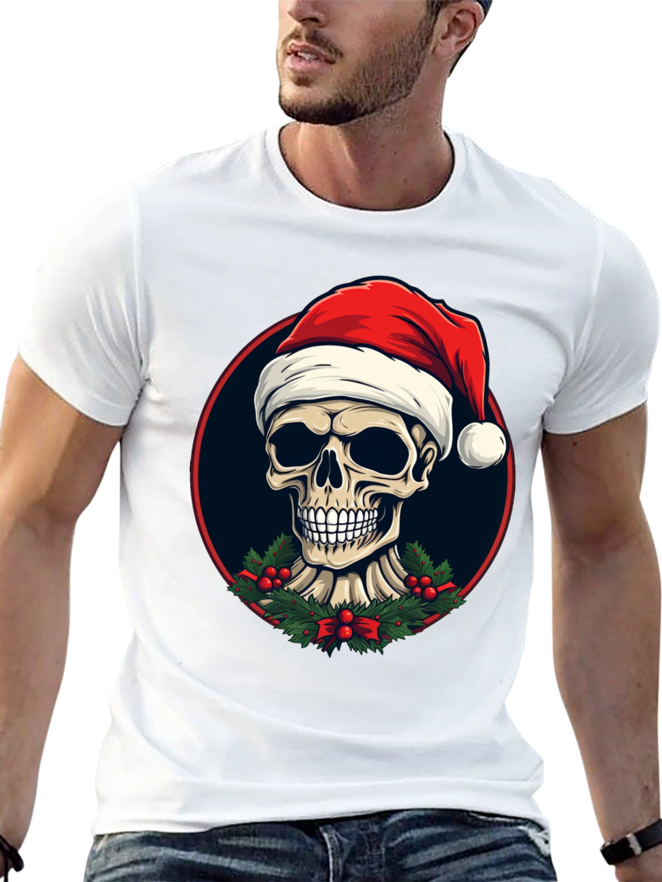 Festive Skull Graphic Tee