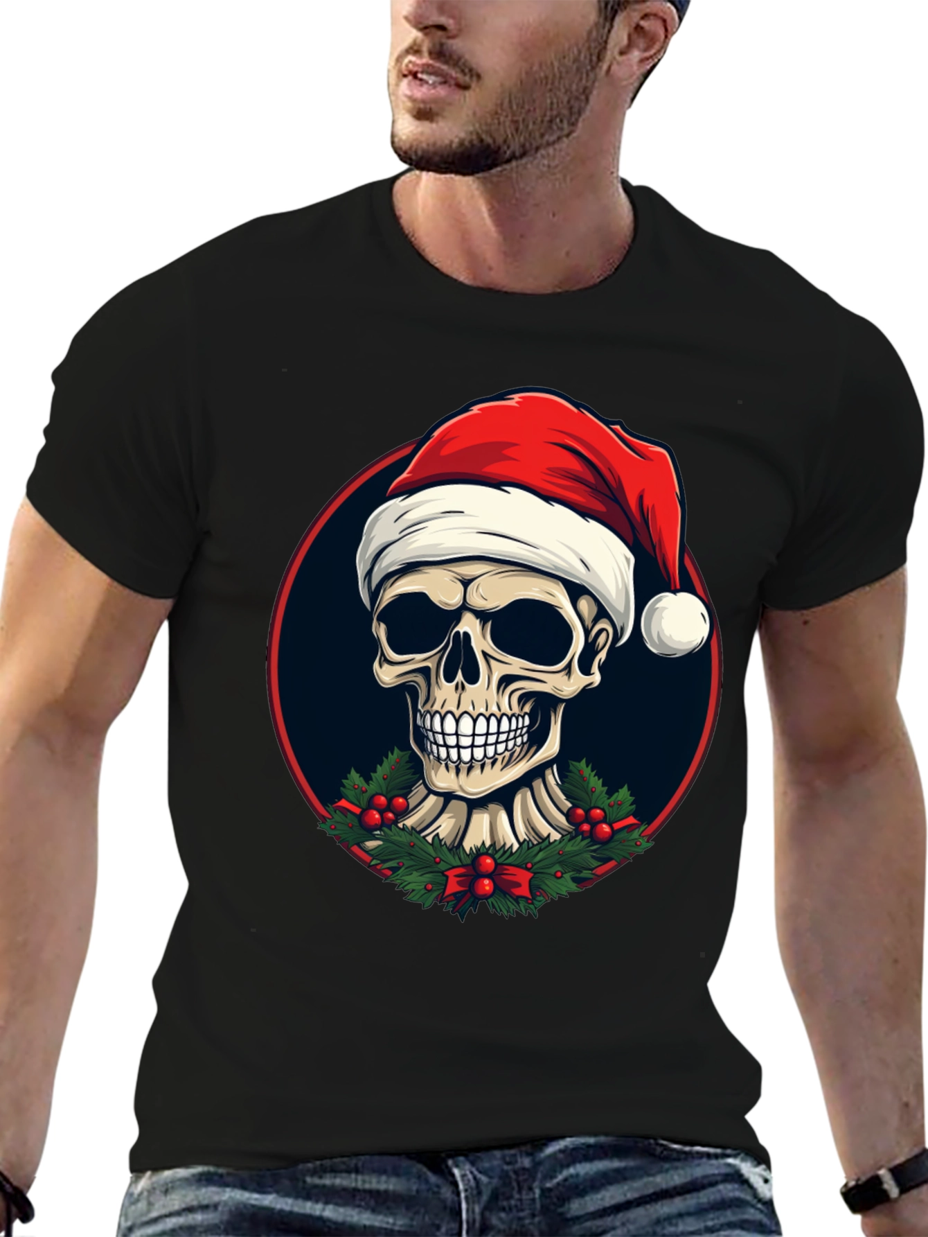 Festive Skull Graphic Tee