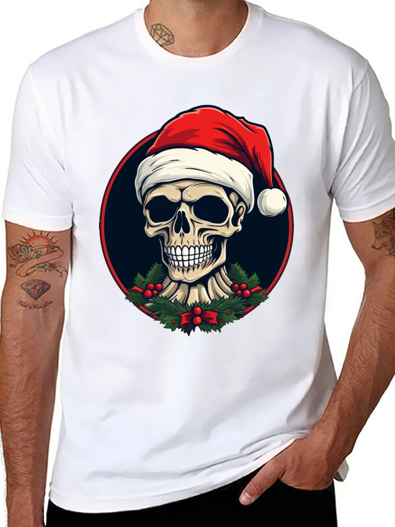 Festive Skull Graphic Tee