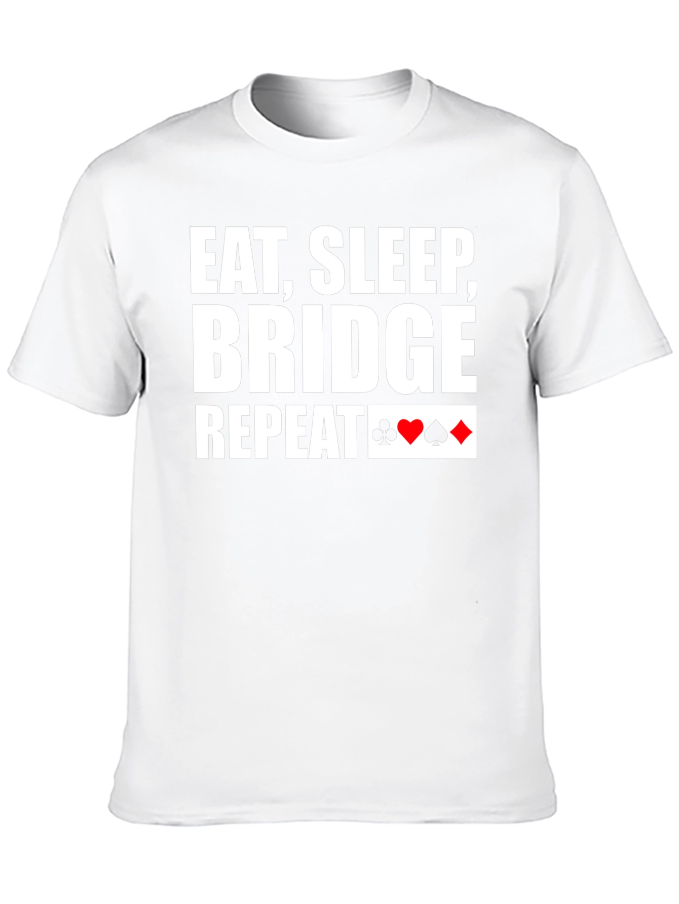 Eat Sleep Bridge Repeat Black T-Shirt