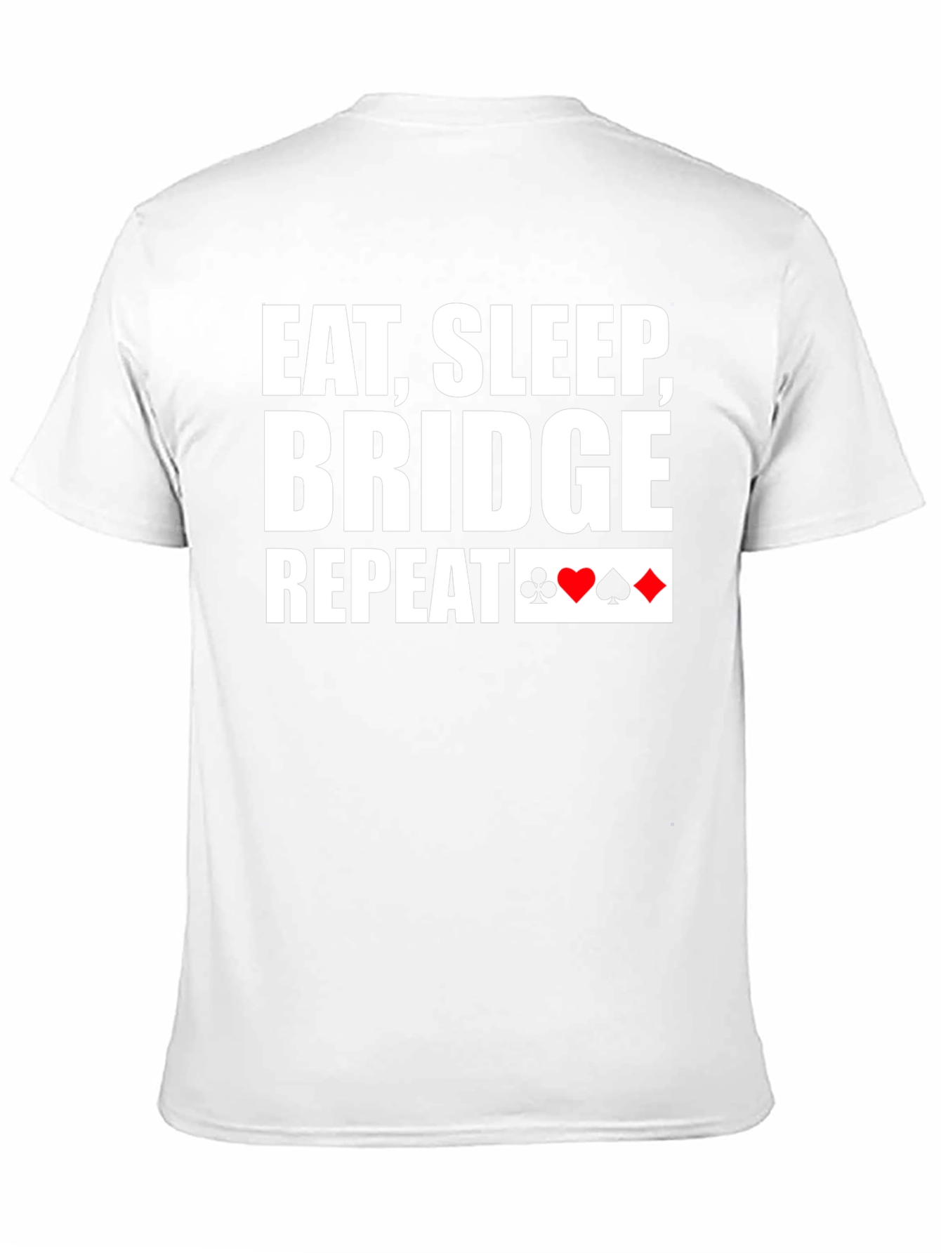 Eat Sleep Bridge Repeat Black T-Shirt