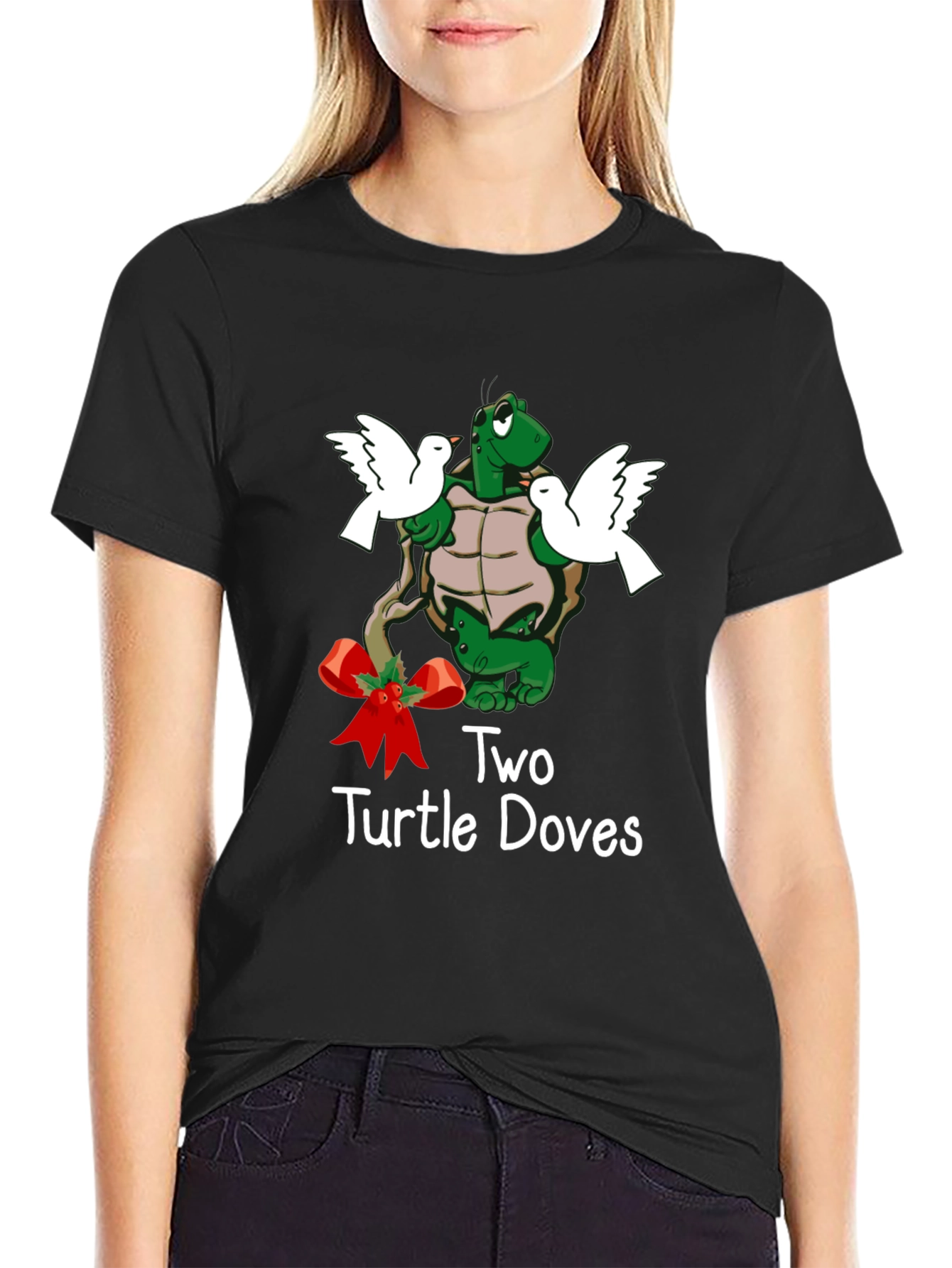 Two Turtle Doves Christmas T-Shirt