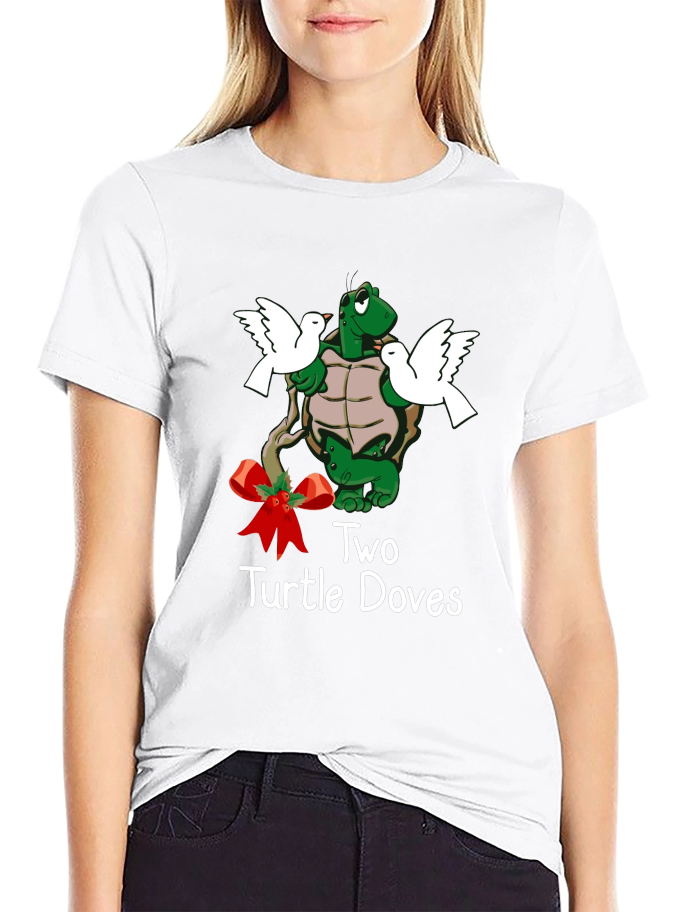 Two Turtle Doves Christmas T-Shirt
