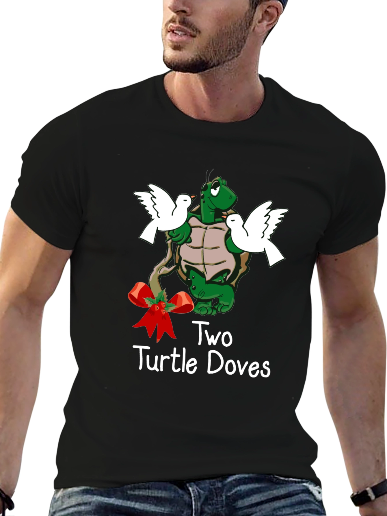 Two Turtle Doves Christmas T-Shirt