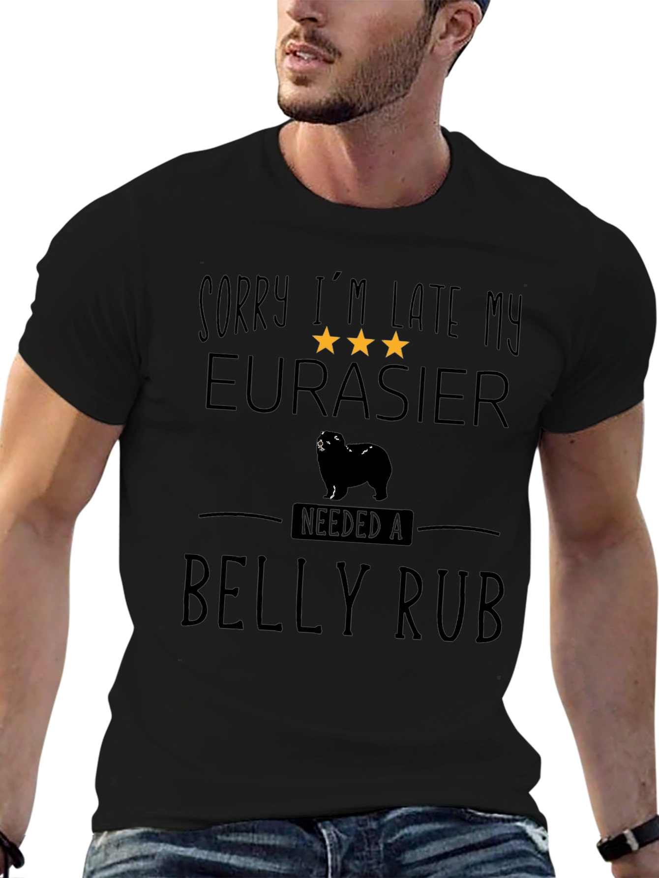 Eurasier Dog Belly Rub T-Shirt