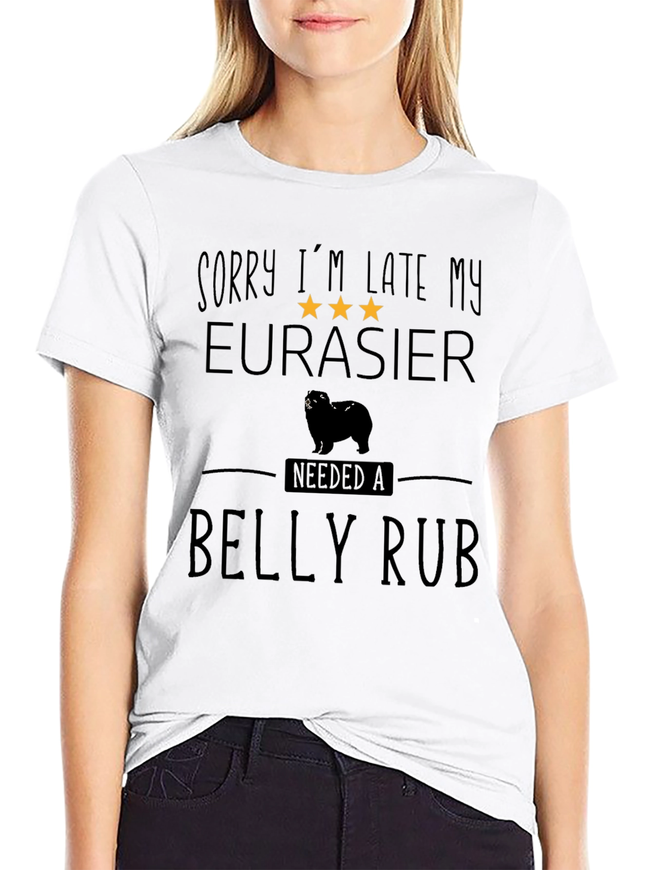 Eurasier Dog Belly Rub T-Shirt